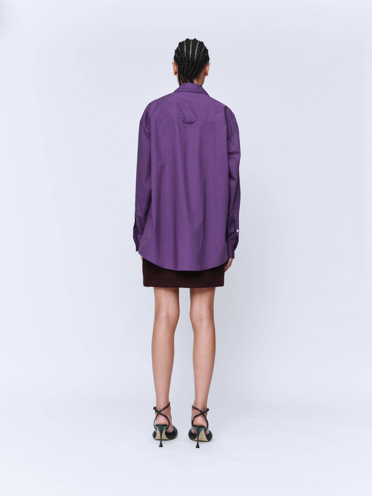 Twisted Pocket Shirt in Grape