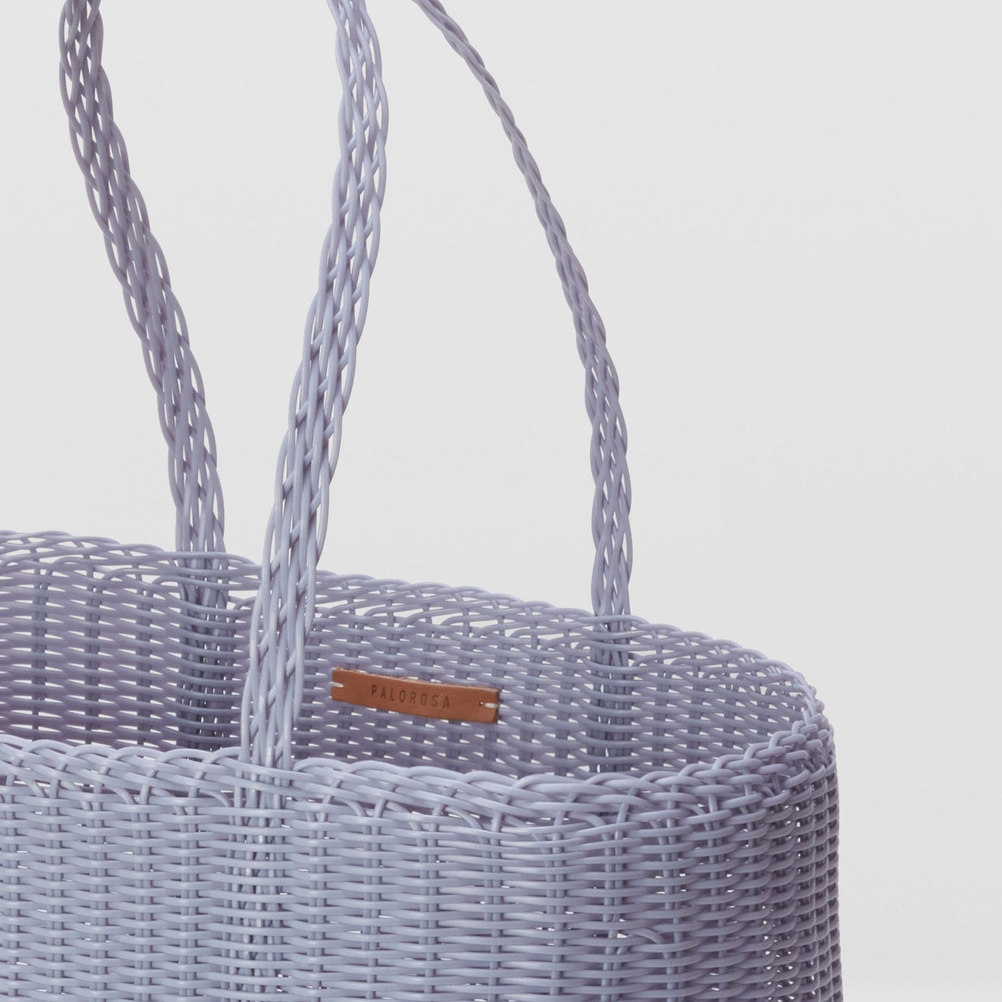 Basket Tote Medium in Blue Lilac