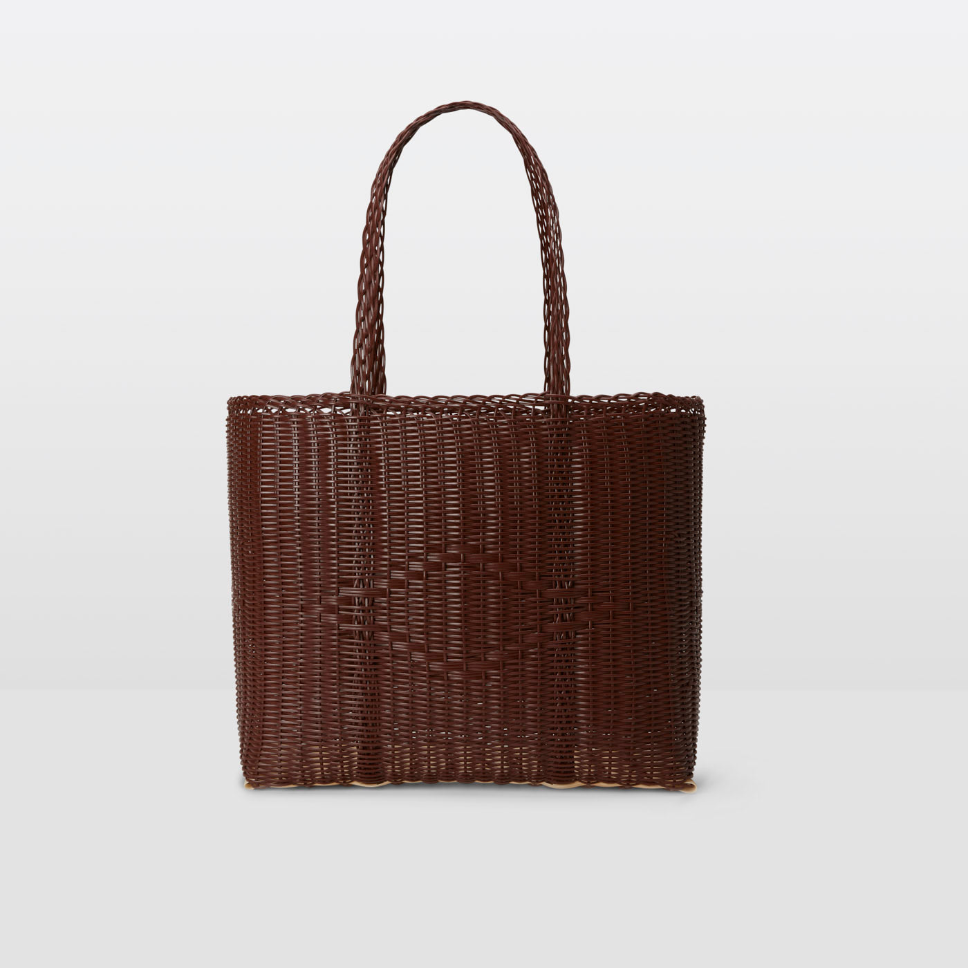 Basket Tote Medium in Chocolate