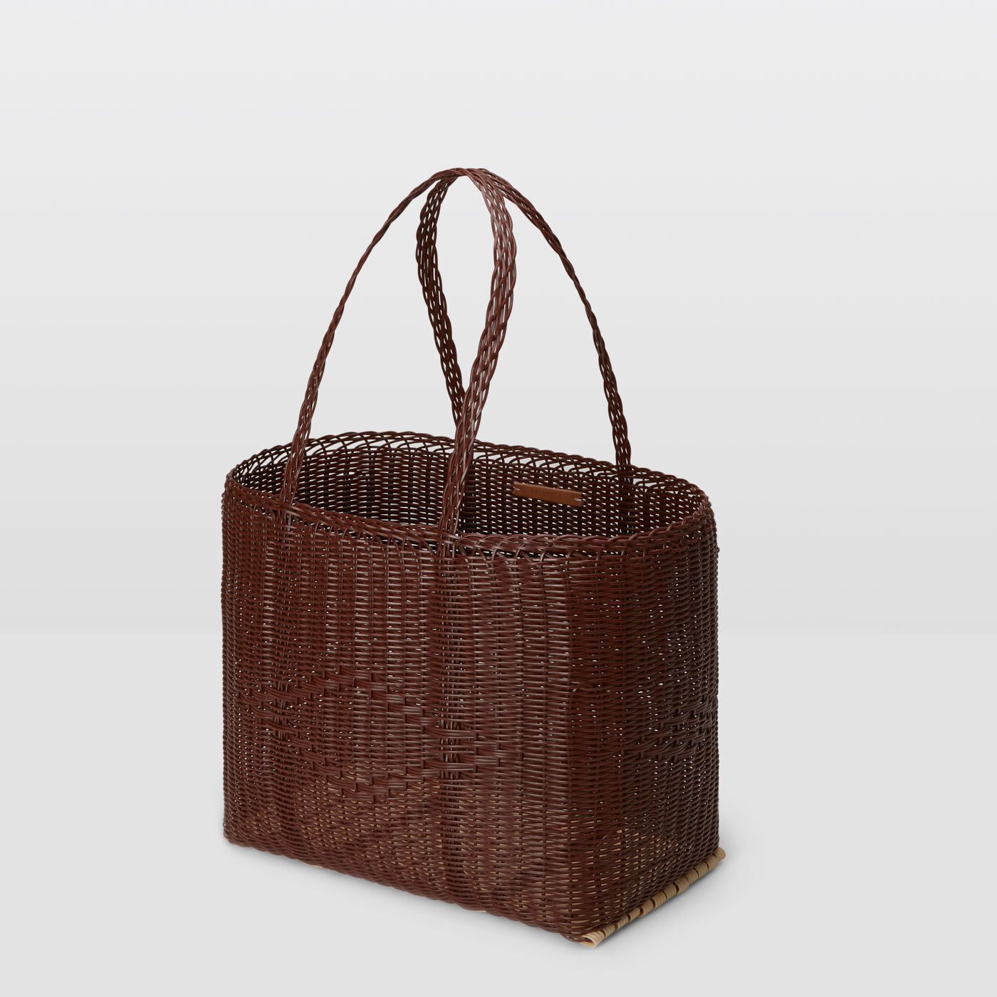 Basket Tote Medium in Chocolate