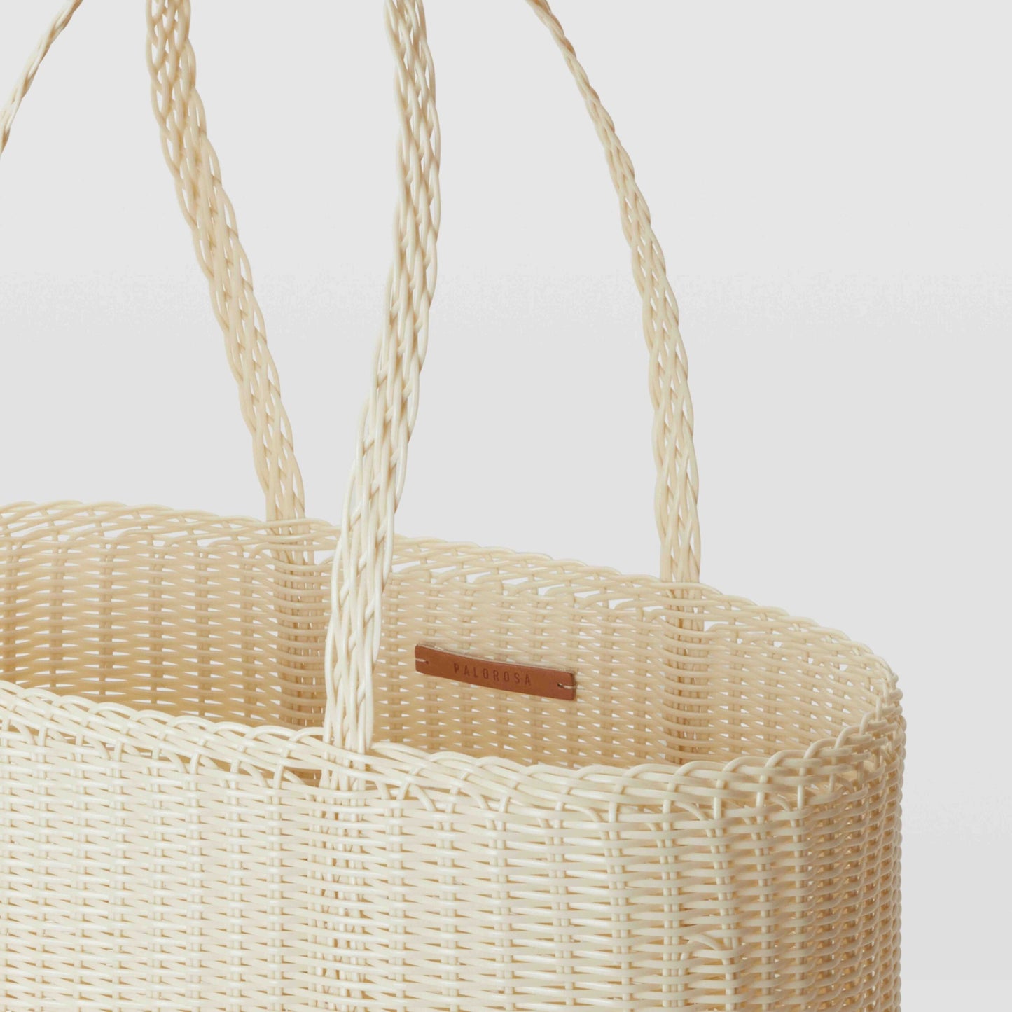 Basket Tote Medium in Vanilla