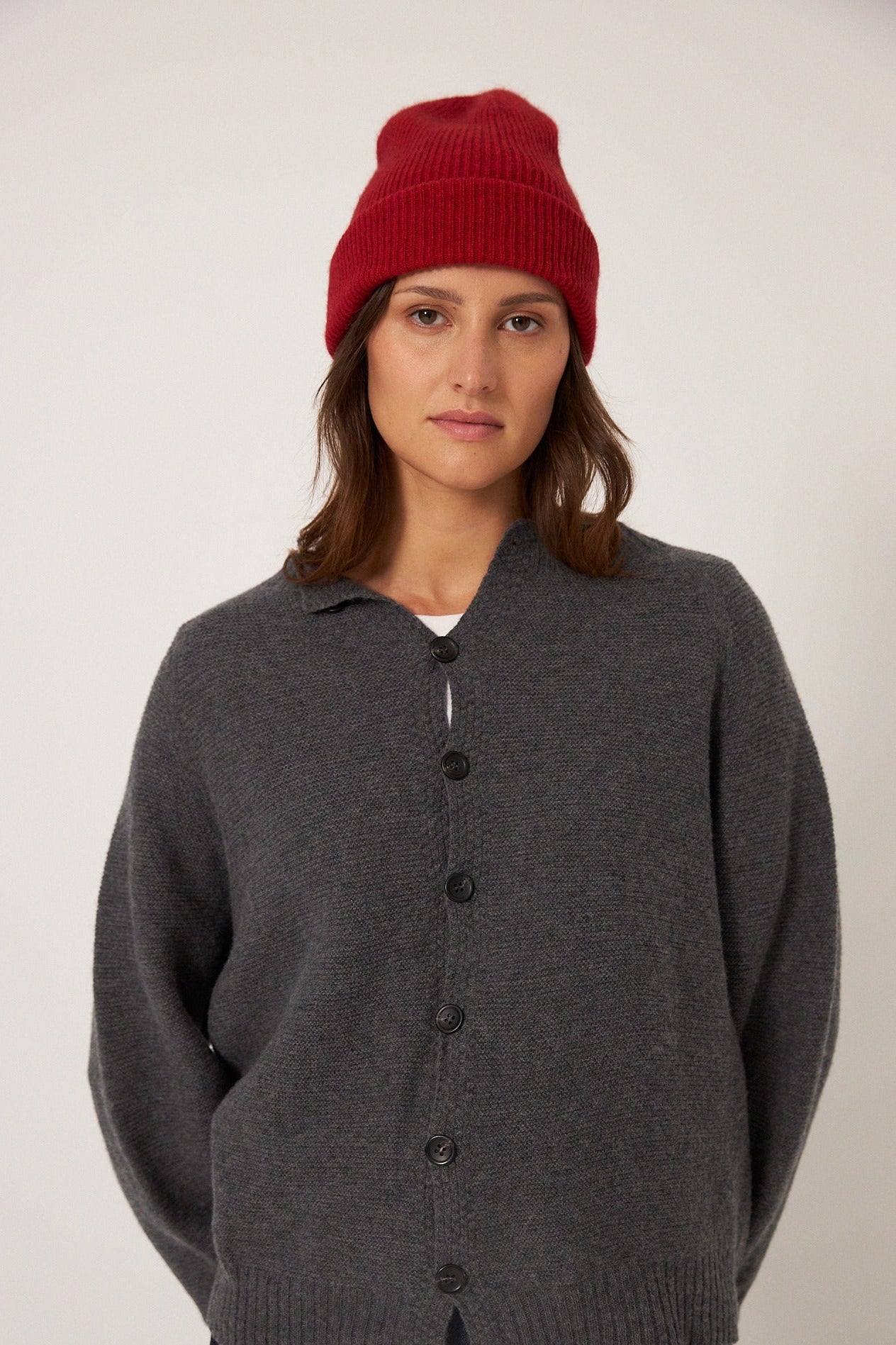 Hinoki Beanie in Poppy