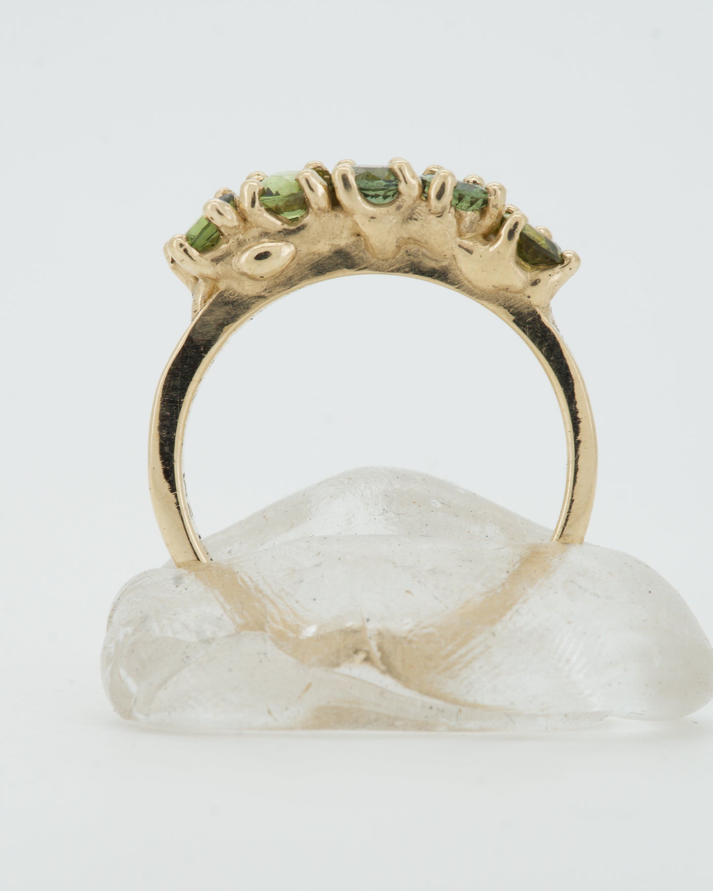 Green Sapphires & 9ct Yellow Gold