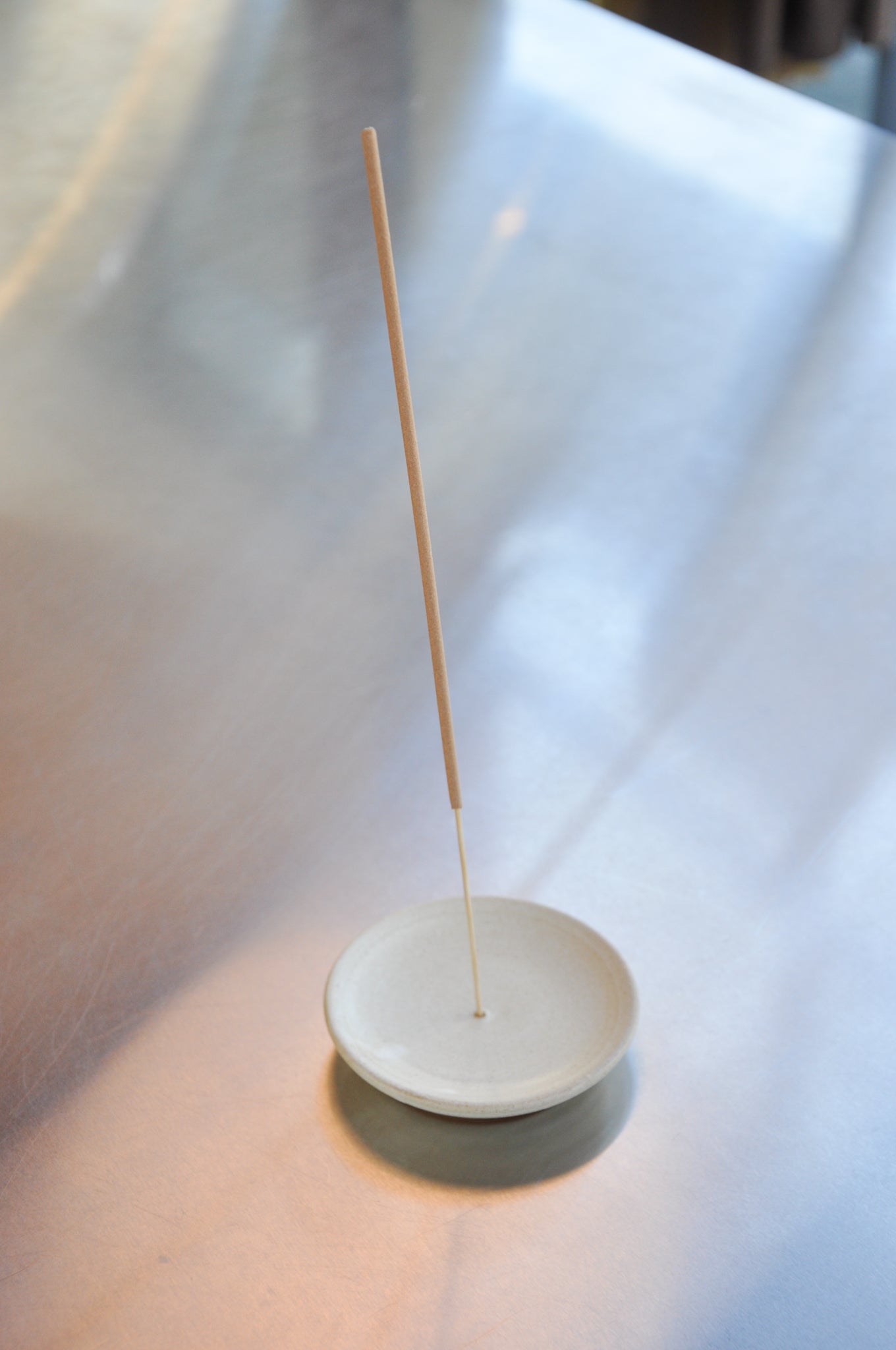 Cream Incense Holder