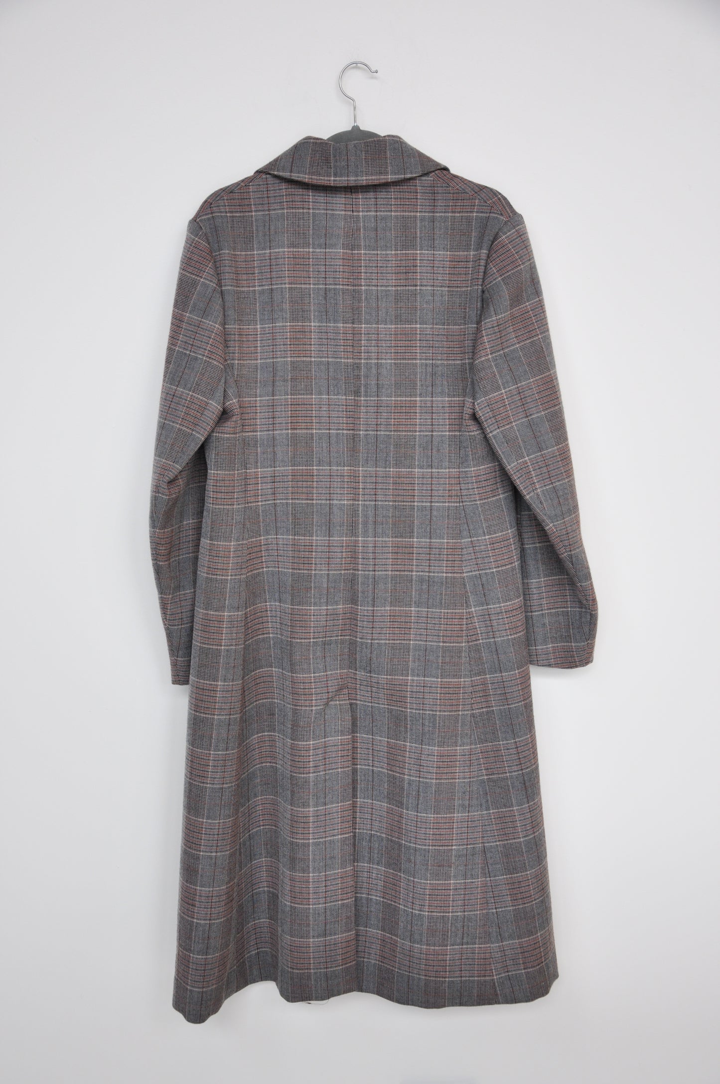 Penny Sage Tartan Coat - multi brown/grey