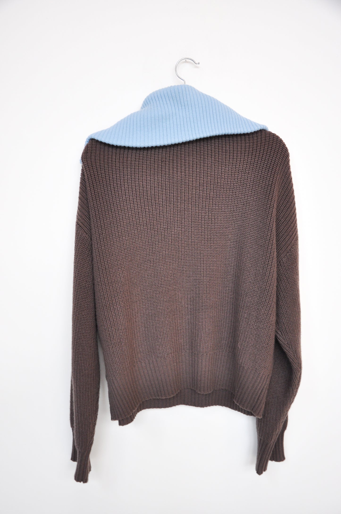 Wynn Hamlyn Turtle Neck Jumper - brown & blue