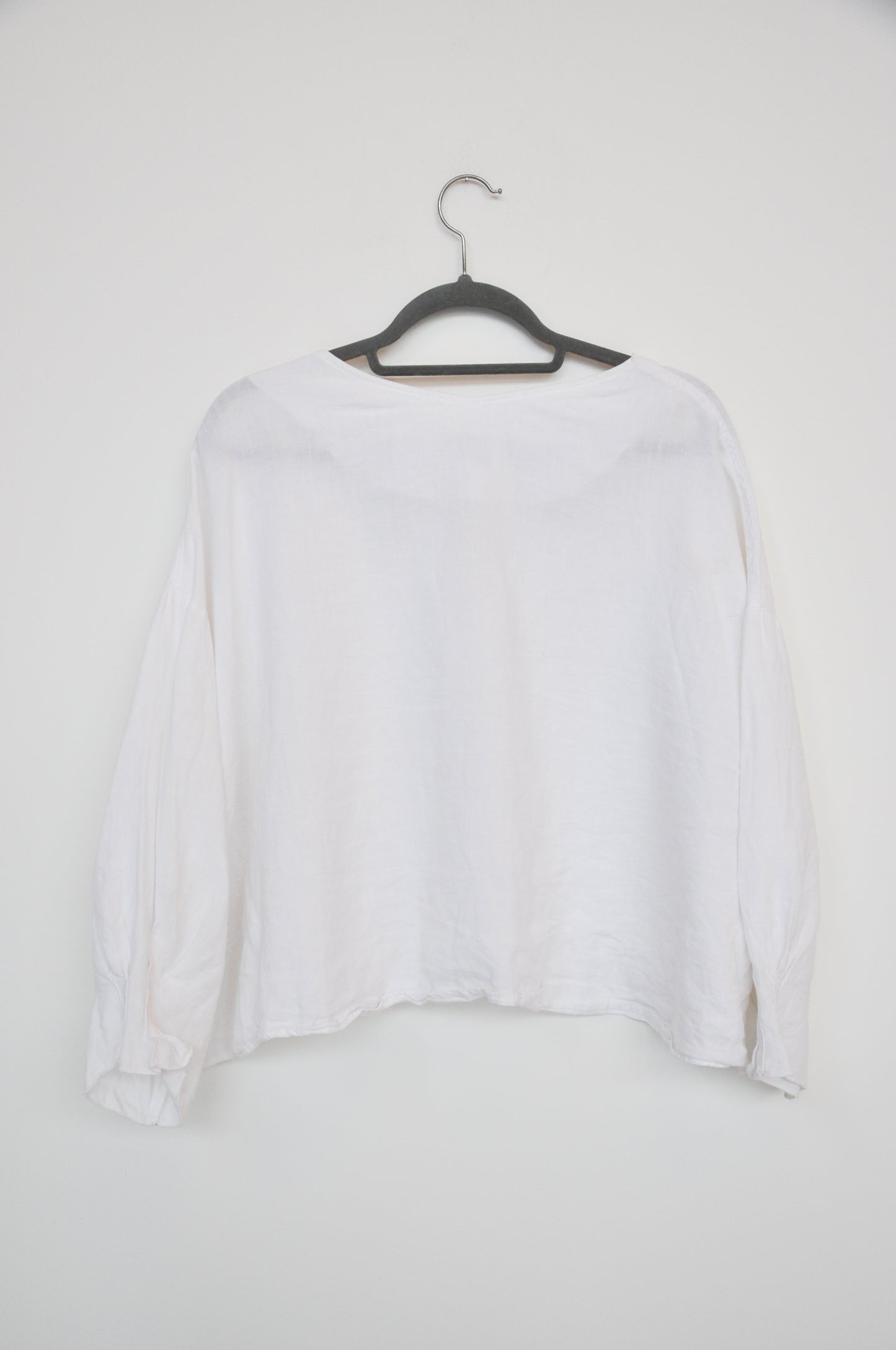 Hej Hej Linen Shirt - white