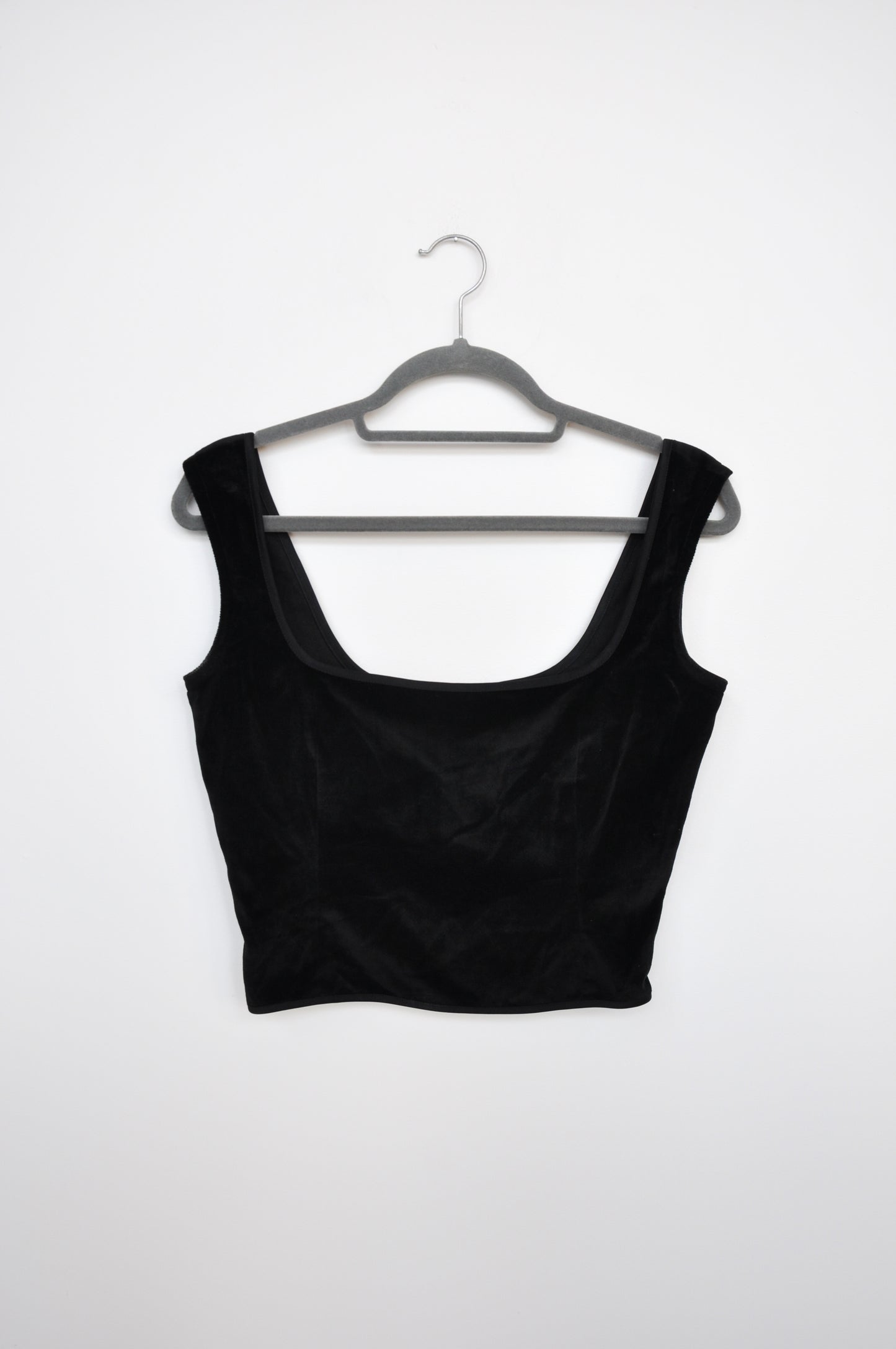 Tansey Velvet Bodice Top - black