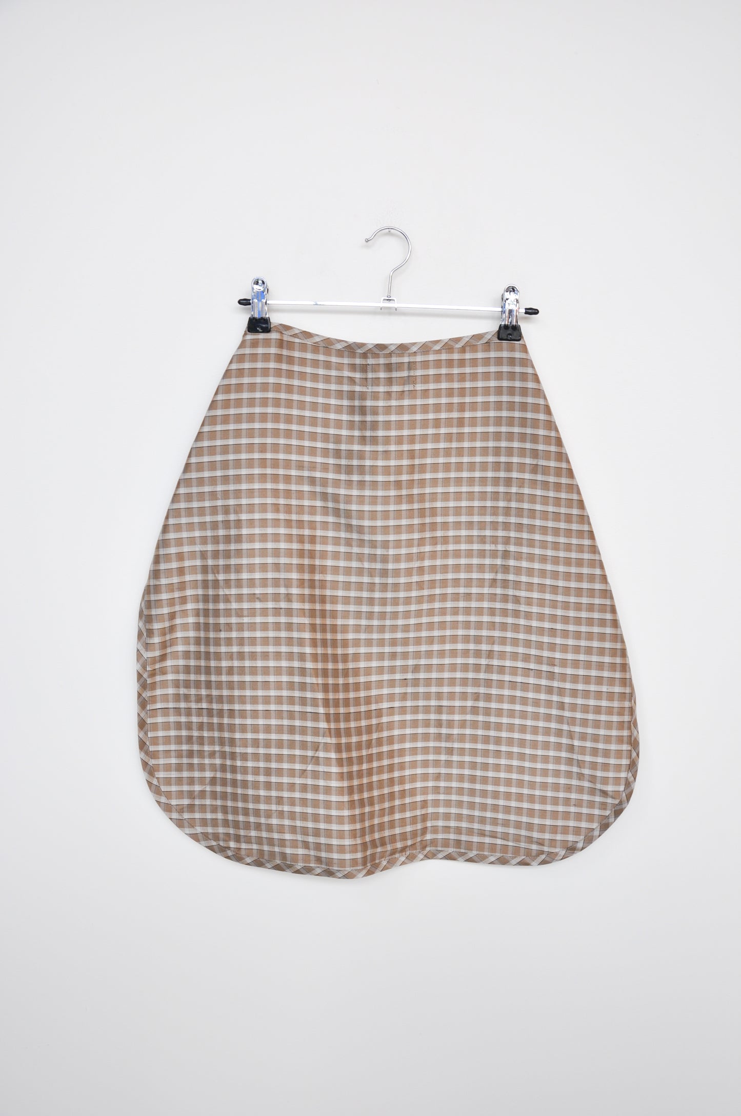 Georgie Silk Apron - tartan