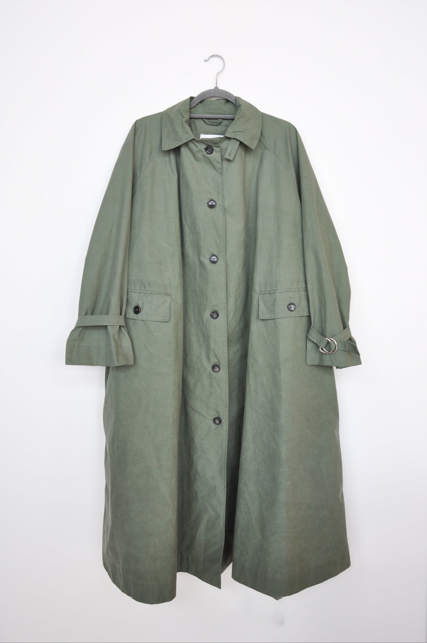 Cawley Dry Oilskin Trench - green