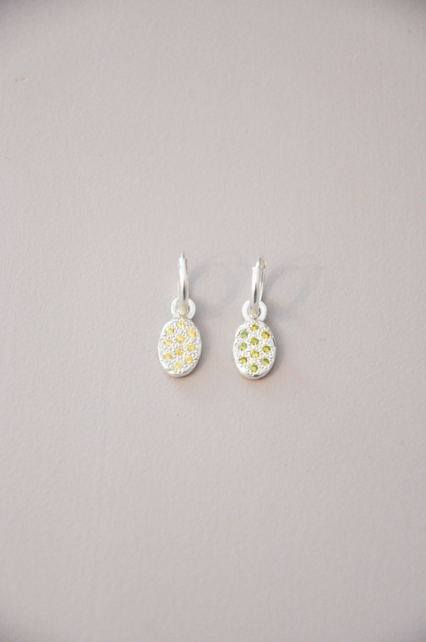 Glitter Earrings in Silver