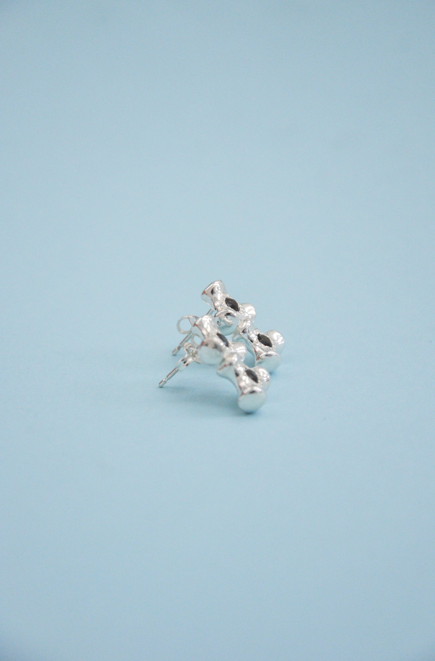 Double Knuckle Stud in Smoky Quartz