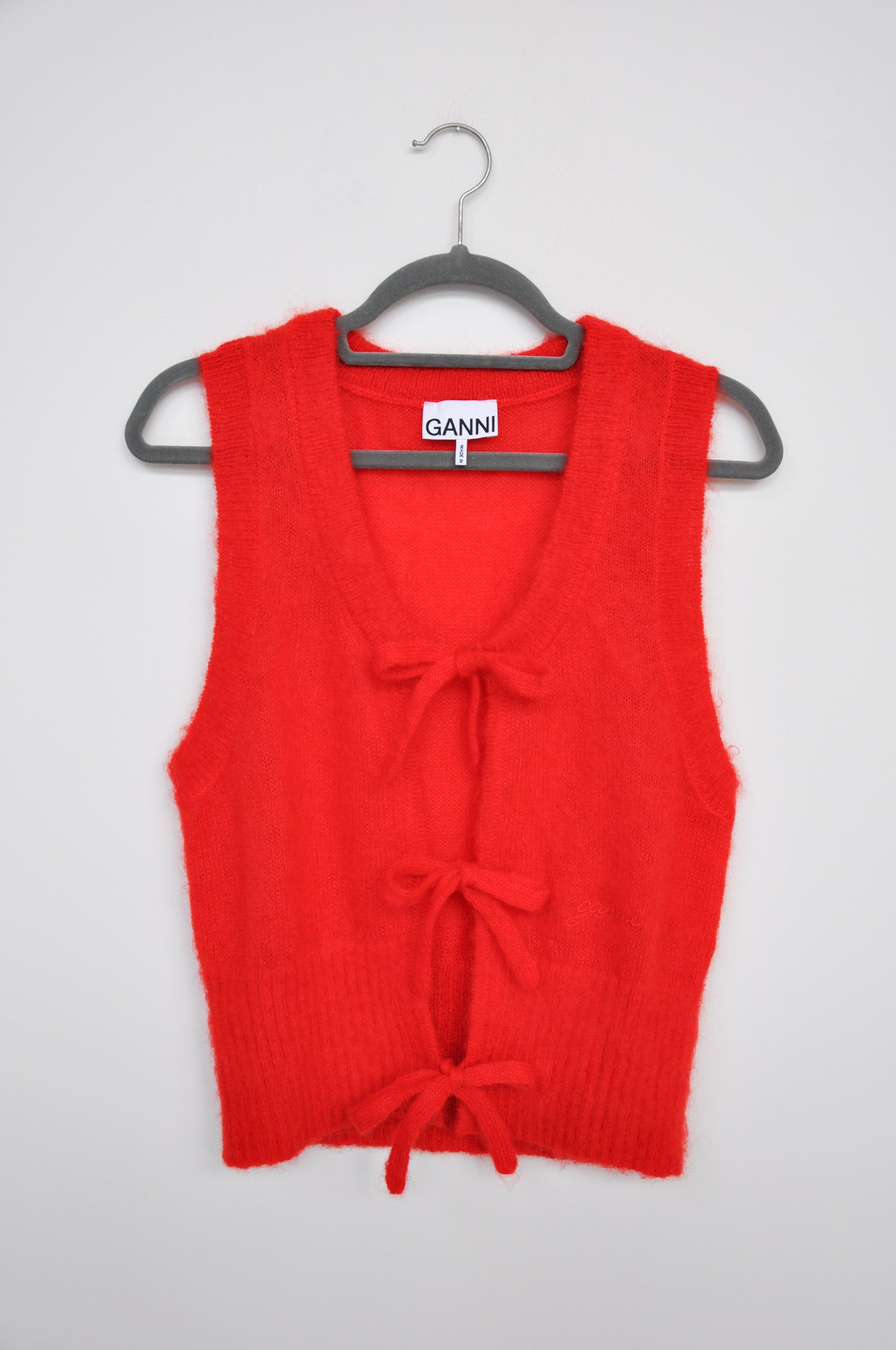 Ganni Knit Tank - red