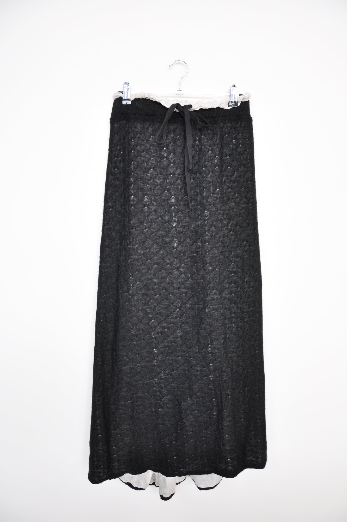 Nom D Knit Skirt - black/cream