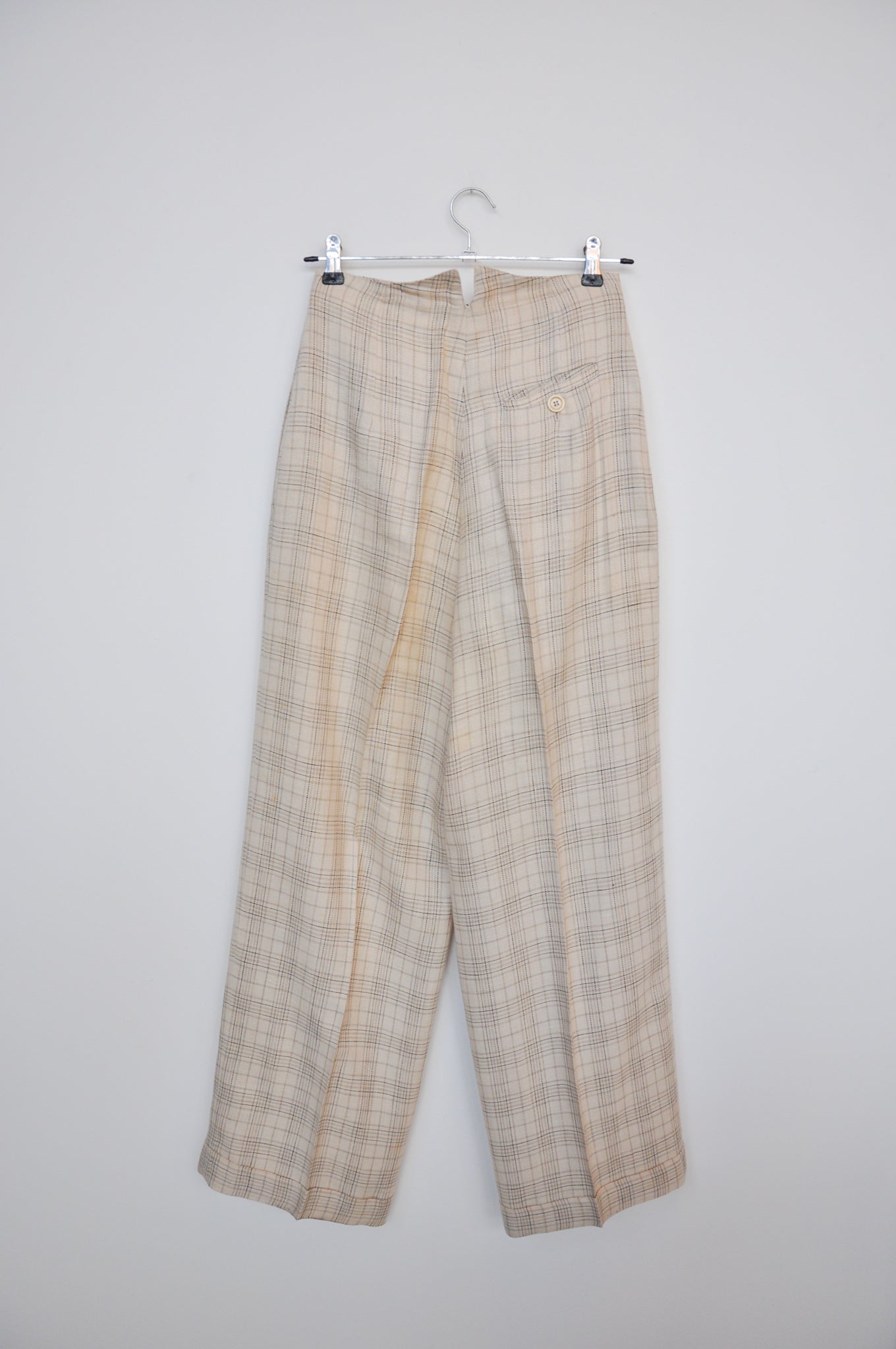 Sportmax Trousers - beige tartan