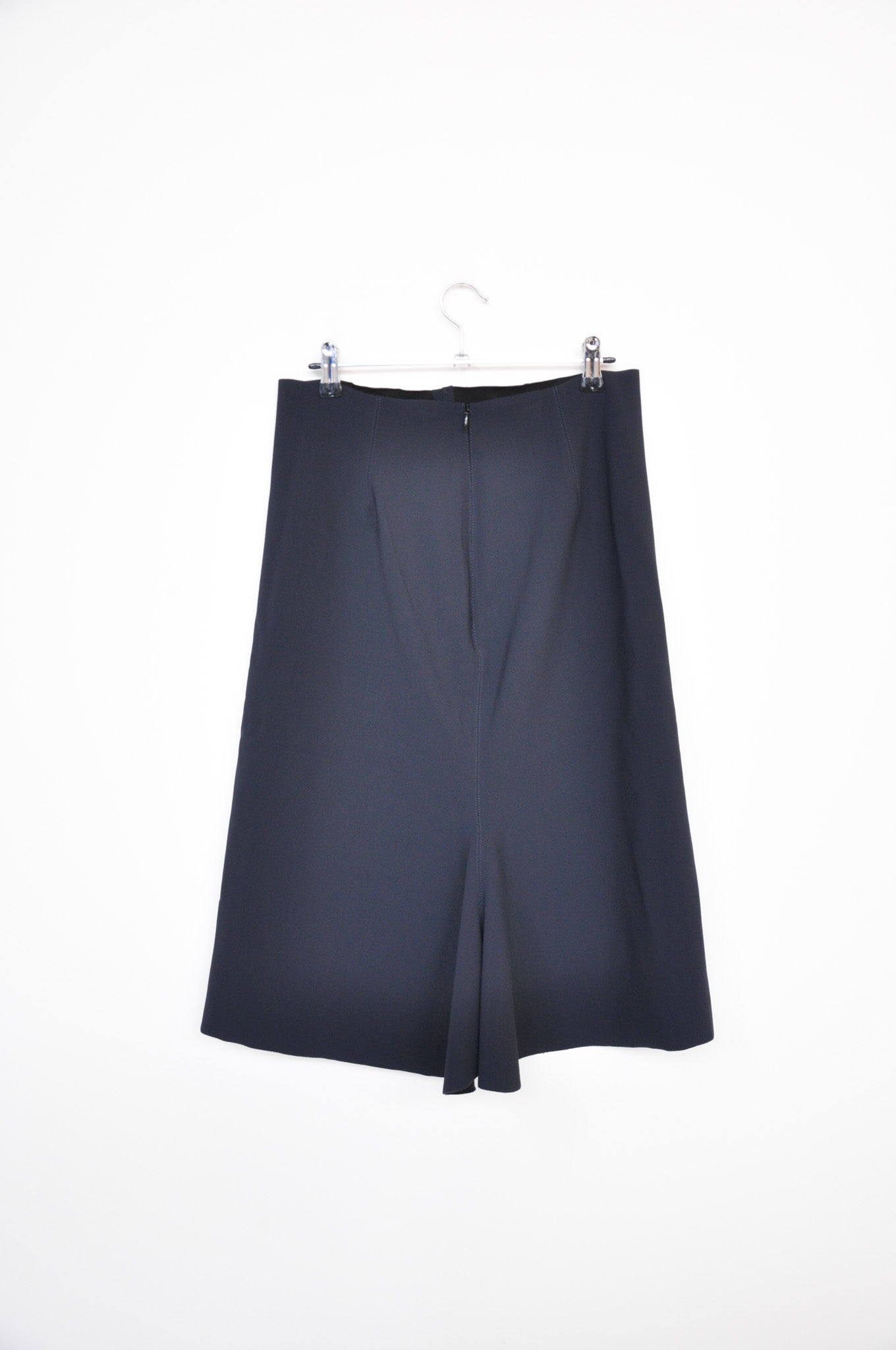 Bassike Flaired Pencil Skirt - Navy