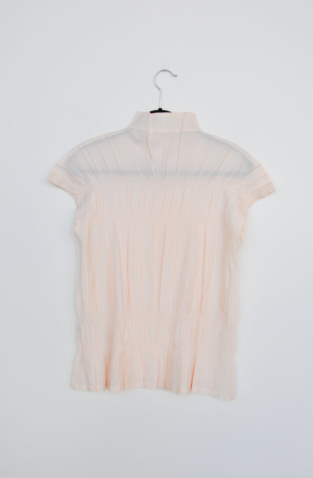 Issey Miyaki Pleated Blouse - Cream