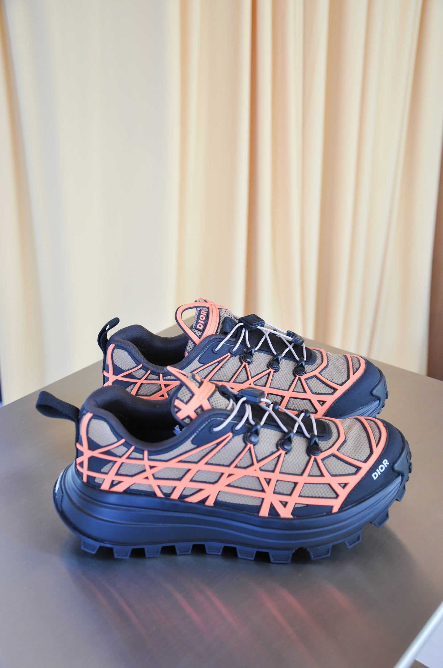 Dior B31 Runner Sneakers - orange/brown/black