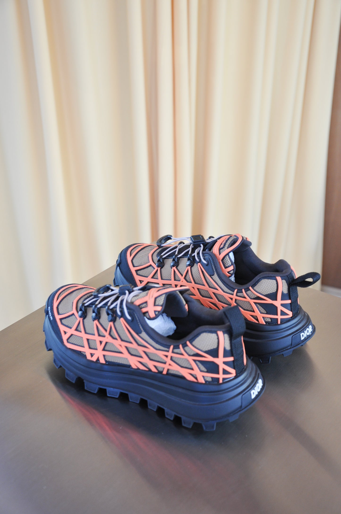 Dior B31 Runner Sneakers - orange/brown/black