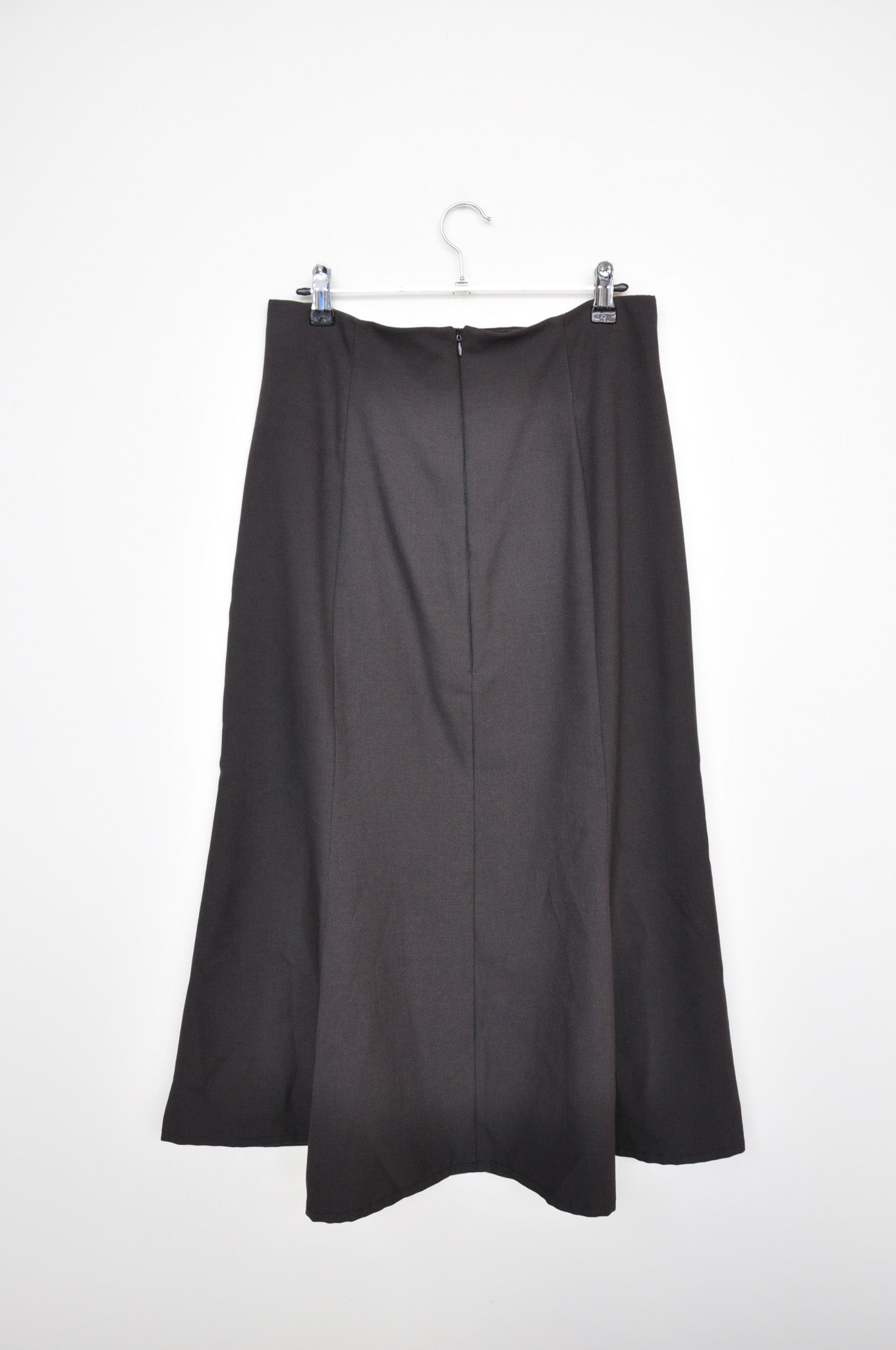Long Flaired Skirt - Dark Brown