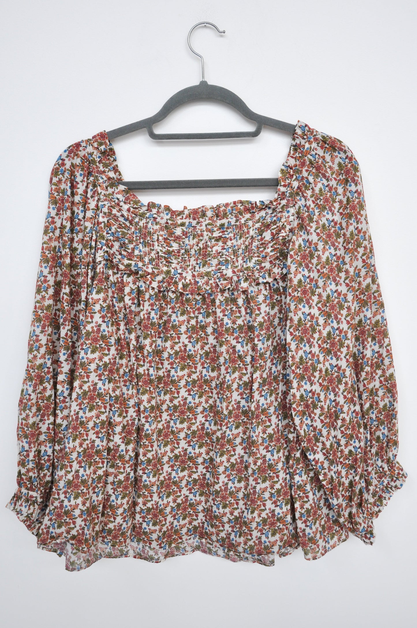 Doen Floral Blouse - pink/white/green
