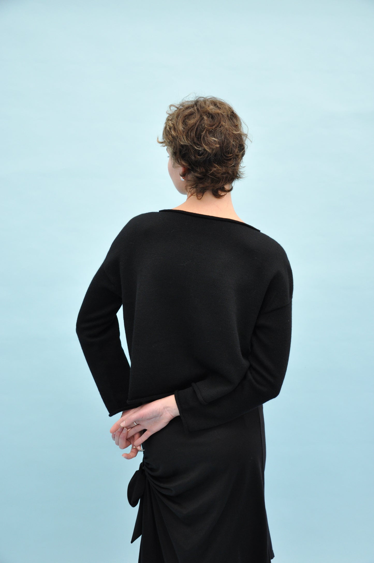 Doll's Reversible Cardigan in Black