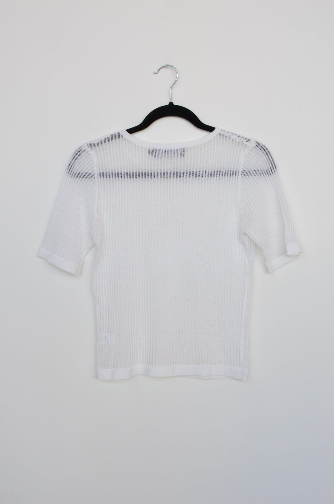 Alpha60 T-Shirt - White / Stripe / Sheer