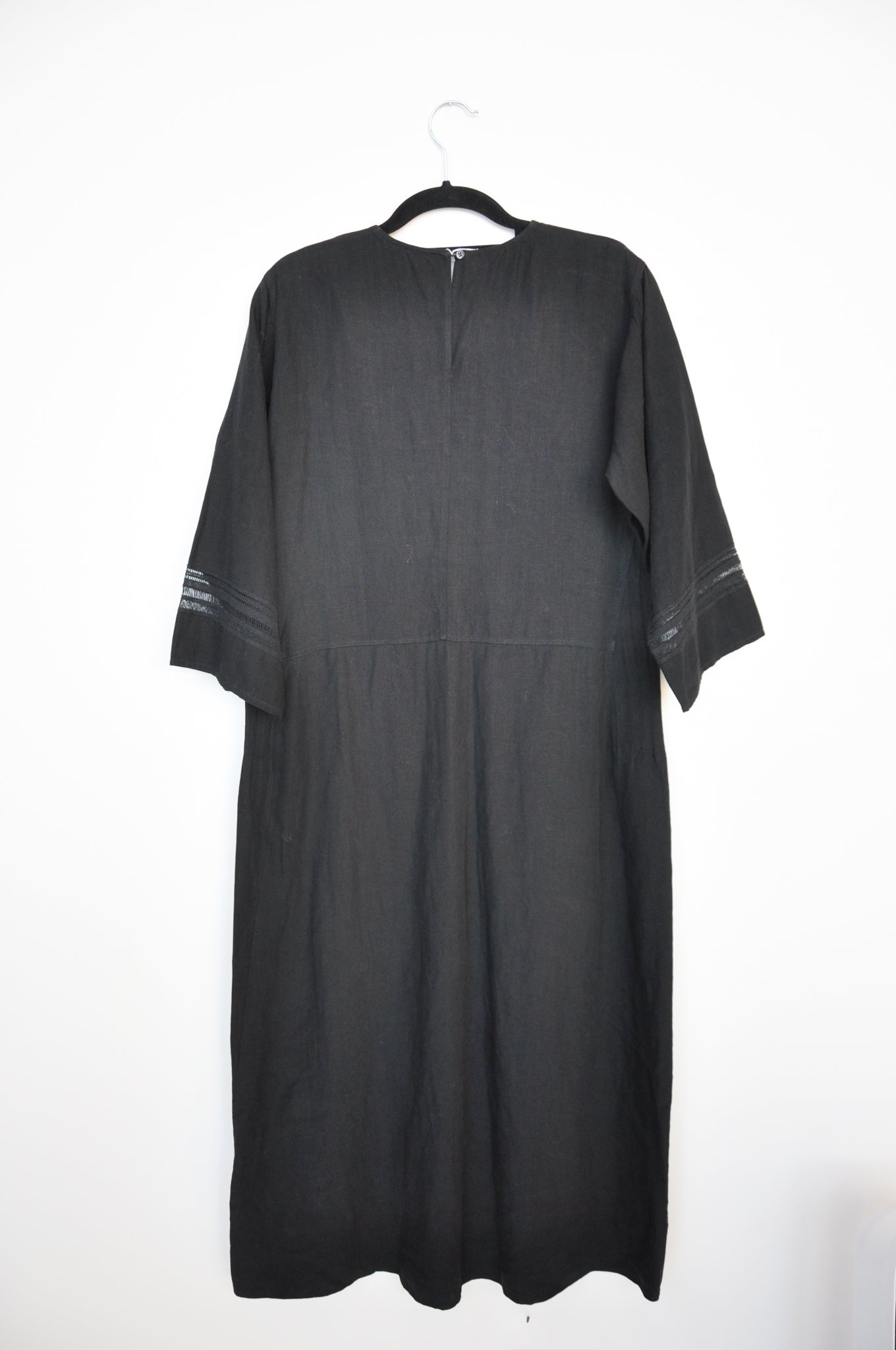 Linen Chemise dress - Black