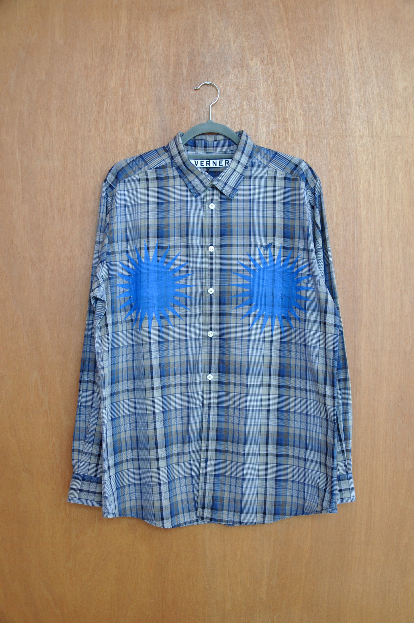 Overprint Star Shirt Upcycled #2
