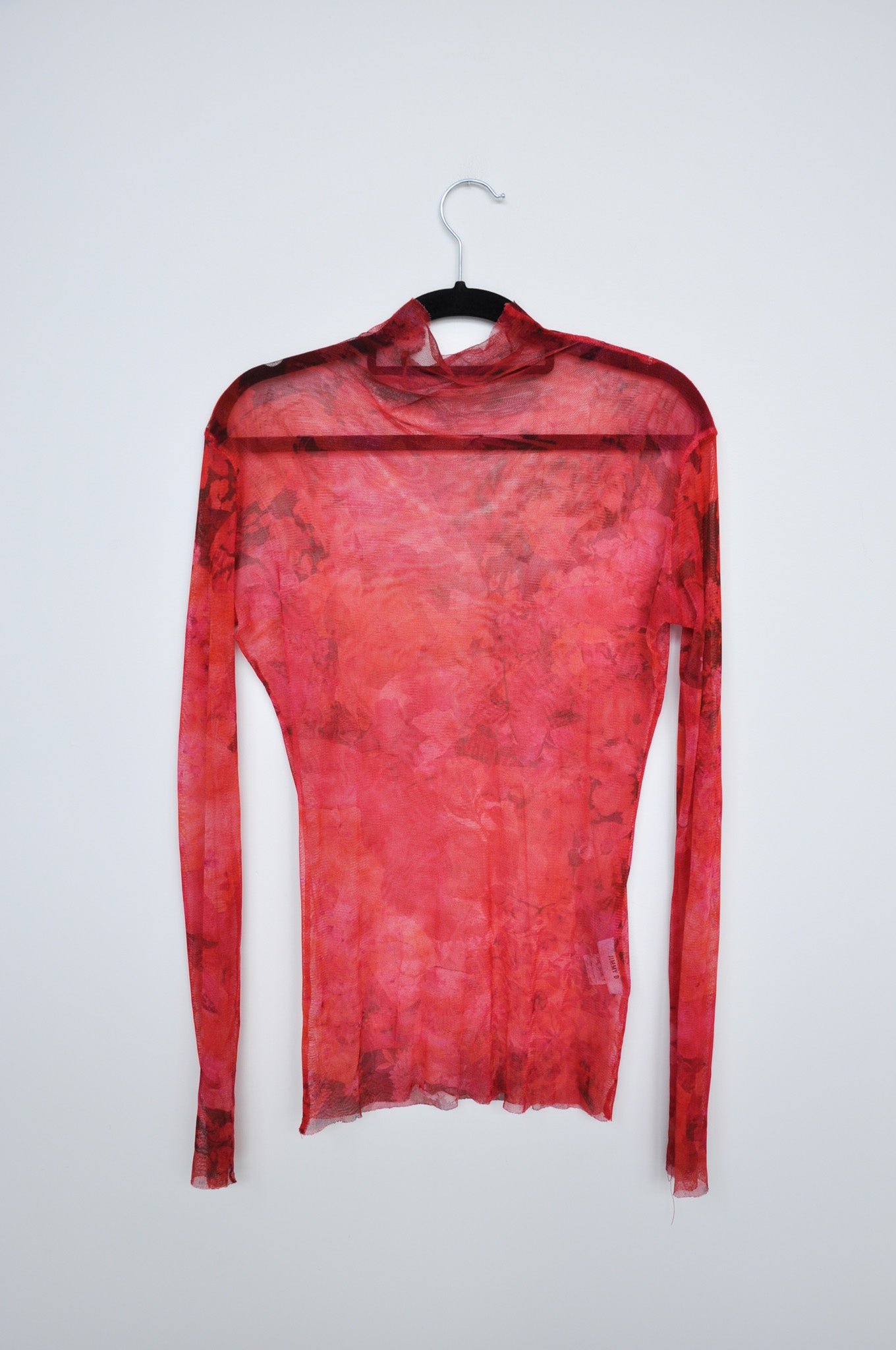 Jimmy D Silk Mesh - Red Floral