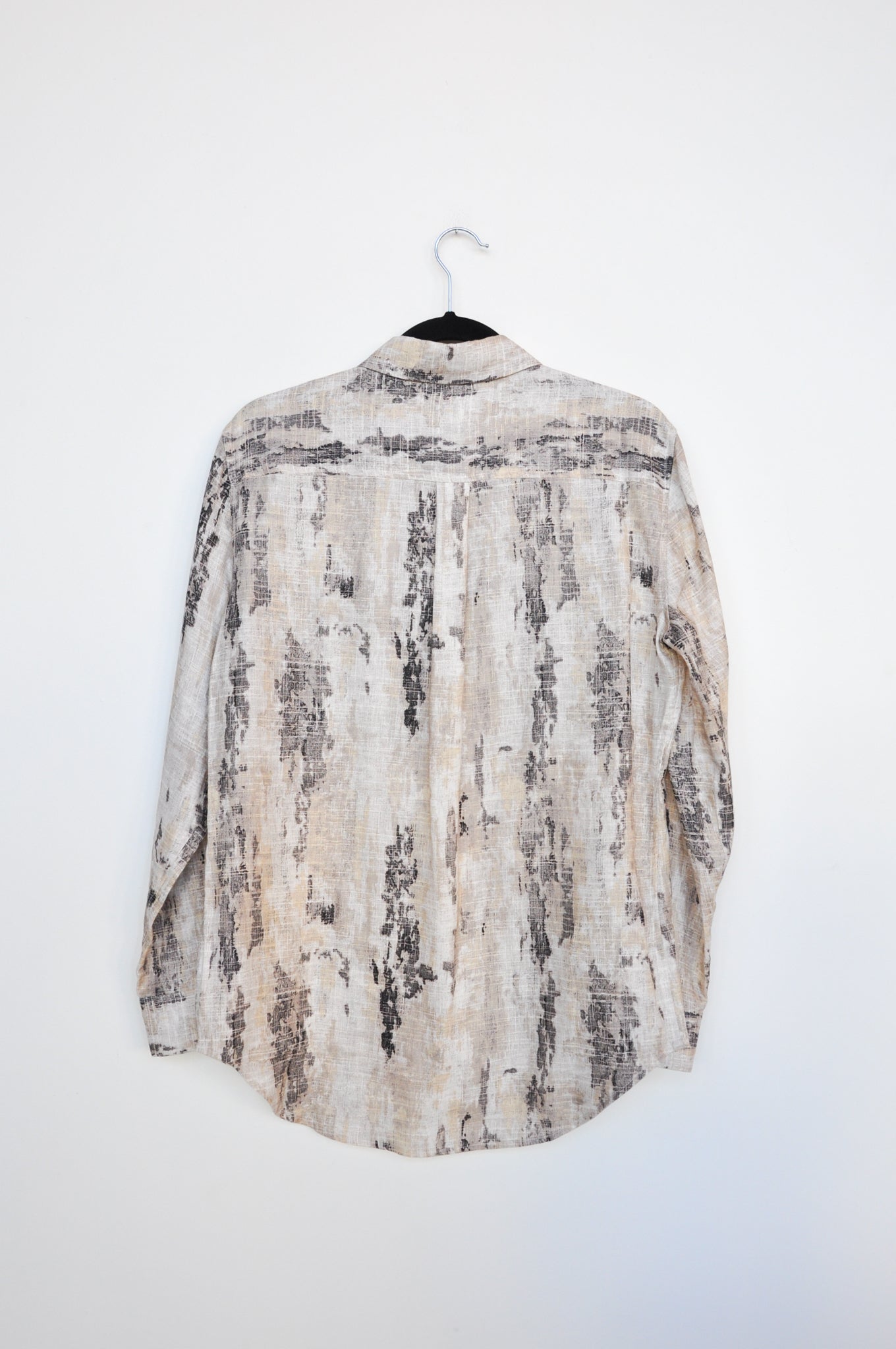 Equipment Linen Shirt - Pale Yellow / Grey Camo