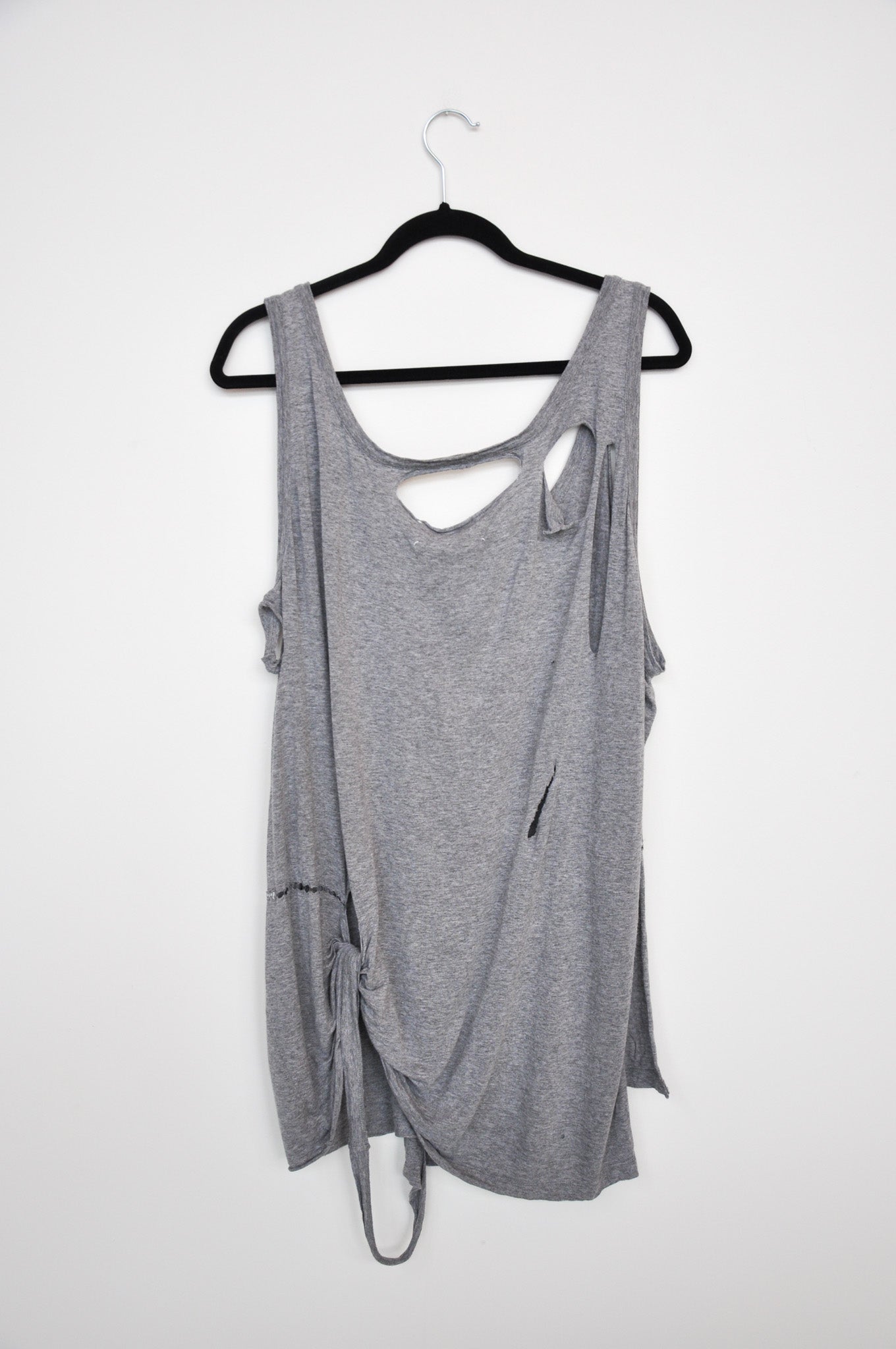 MM6 Maison Margiela Shredded Singlet - Grey
