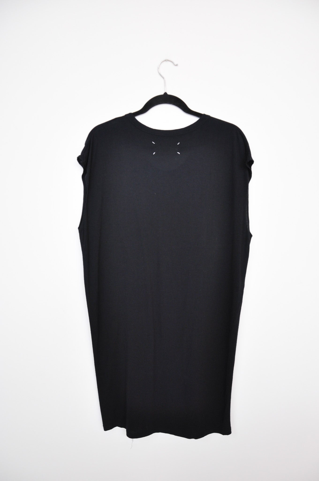 MM6 Maison Margiela "1" Fringe Dress - Black
