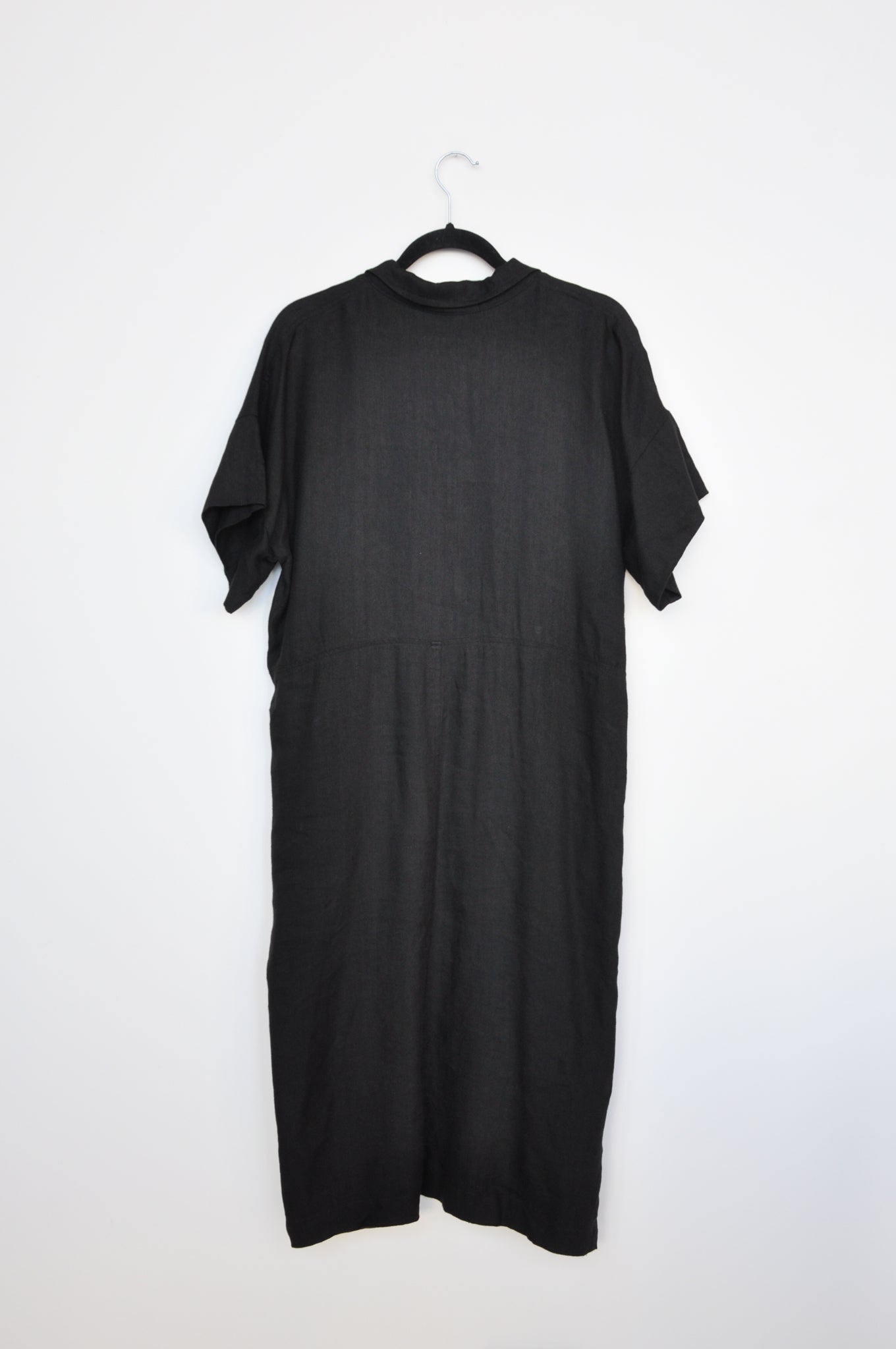 Herriot Linen Shirt Dress - Black