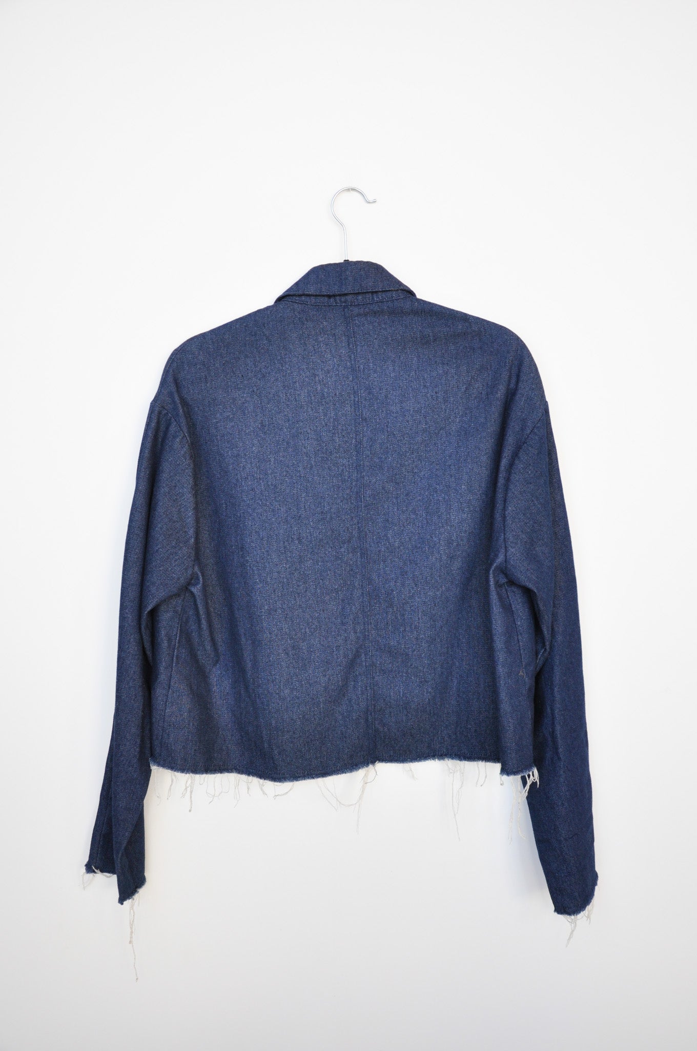 Jpalm Frayed Work Jacket - Indigo Blue