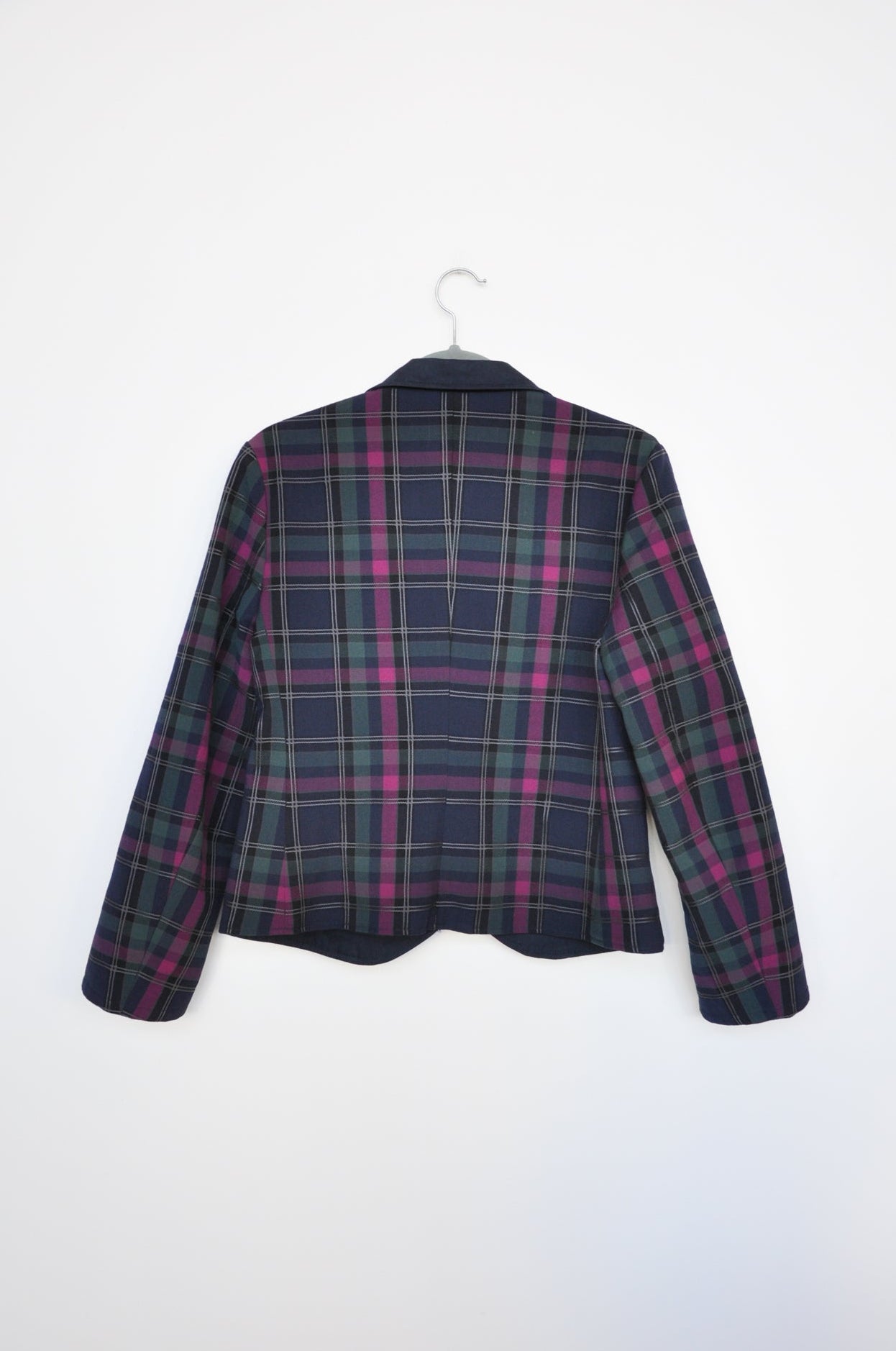 Mister Reversable Blazer - Purple Plaid / Navy