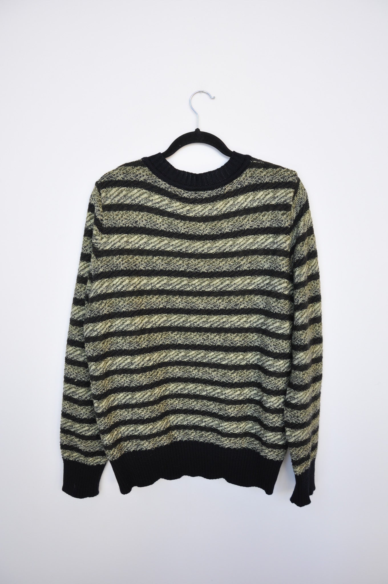 Standard Issue Jumper - Green / Navy Stripe