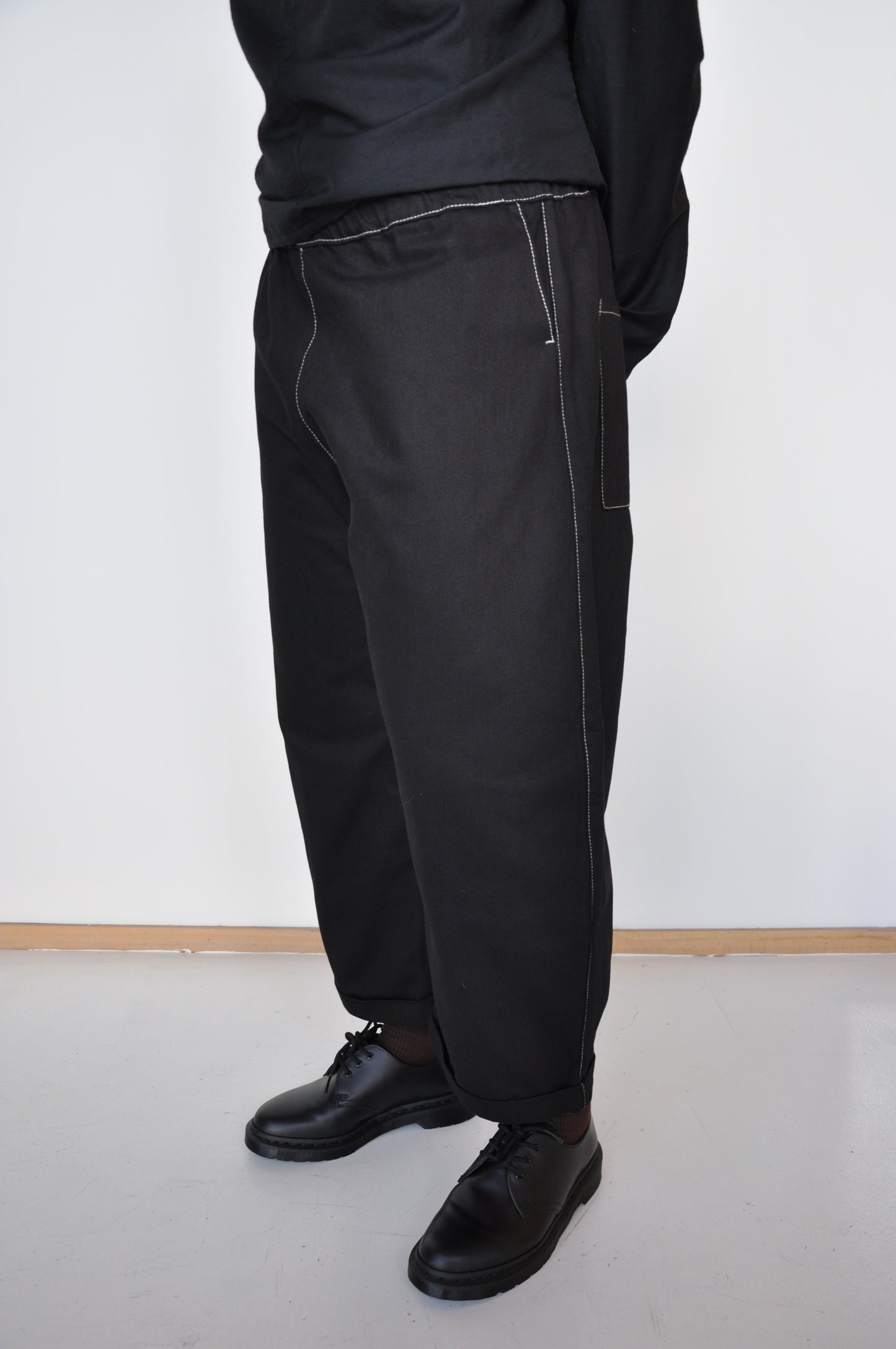 Agate Pants in Black Denim