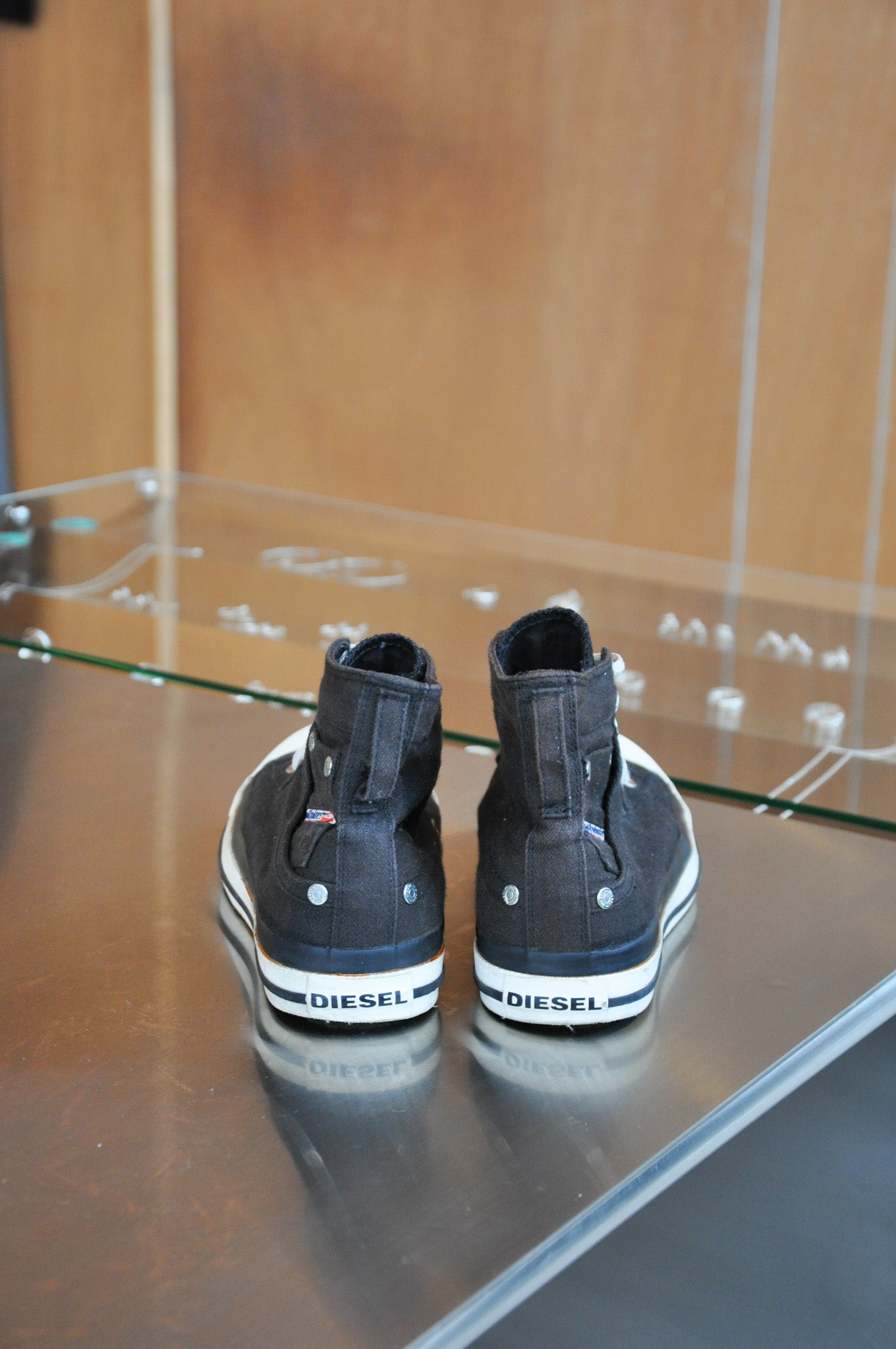Deisel Exposure Hi Top Sneakers - Black