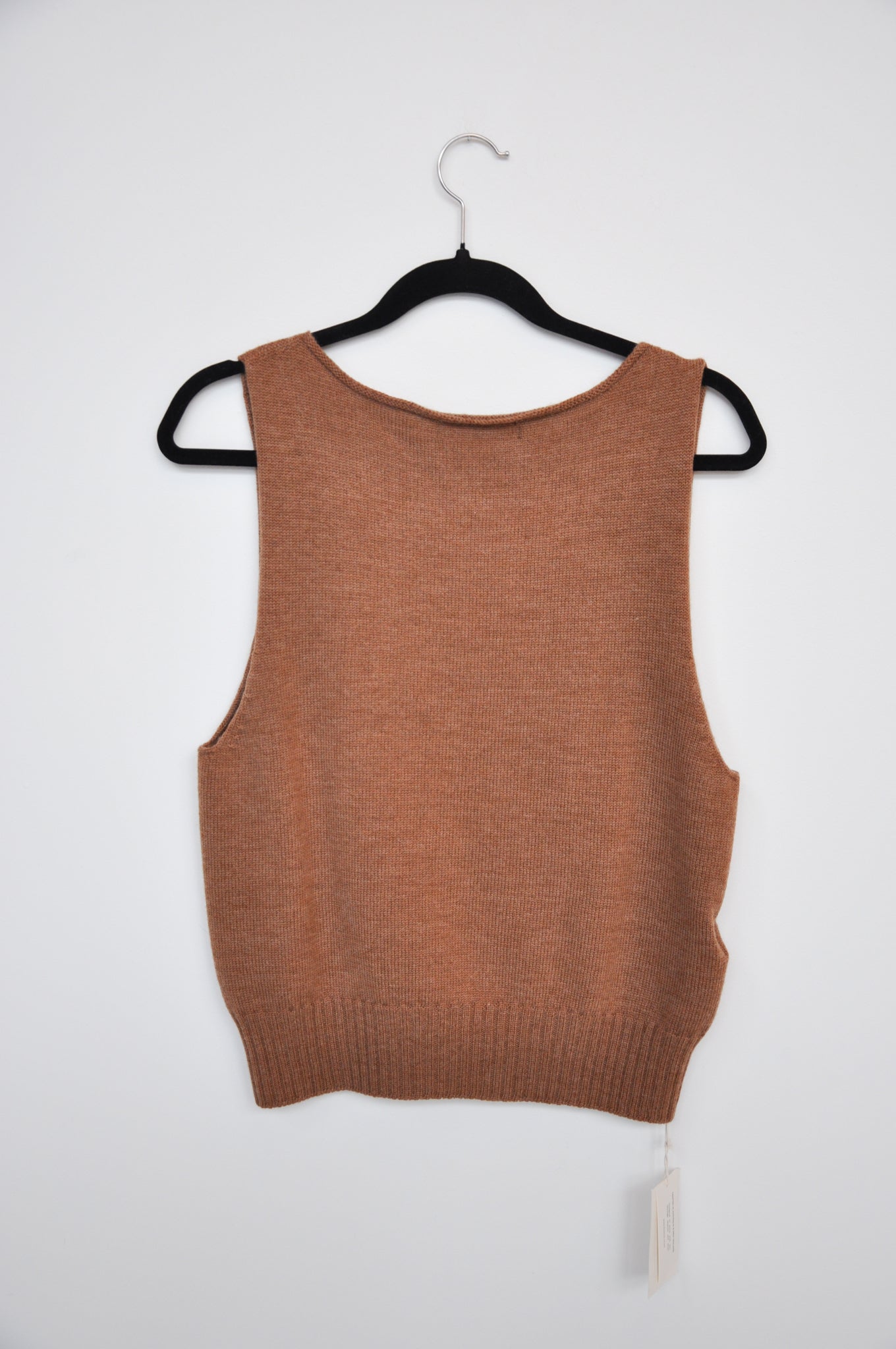Francie Knit Vest - brown sugar