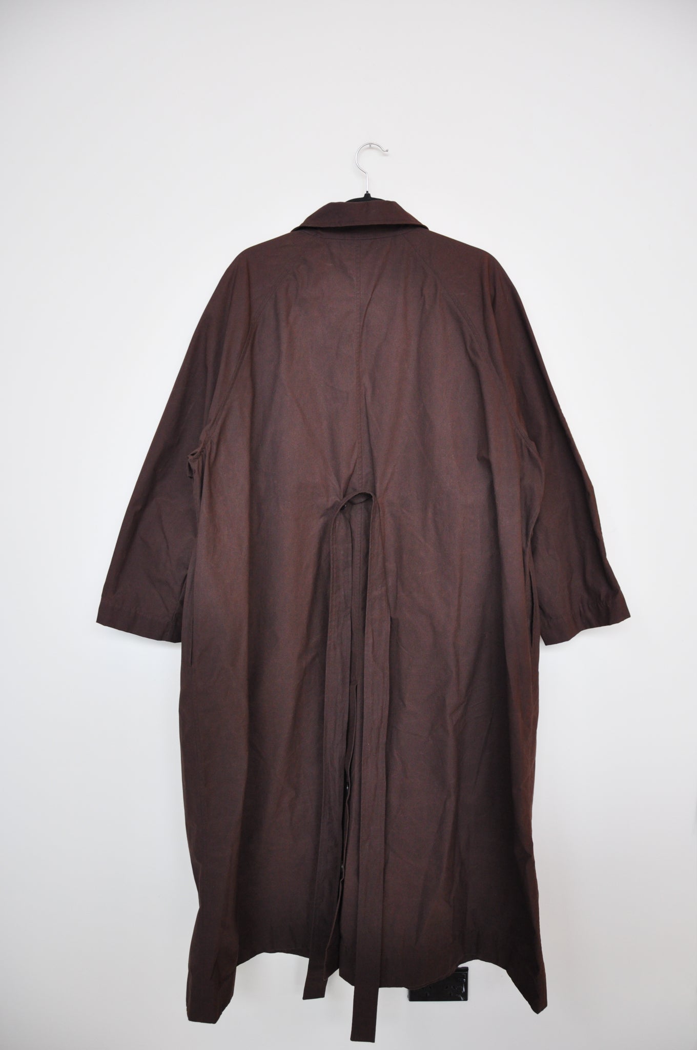 Cawley British Waxed Oilskin Kit Trench - Chocolate