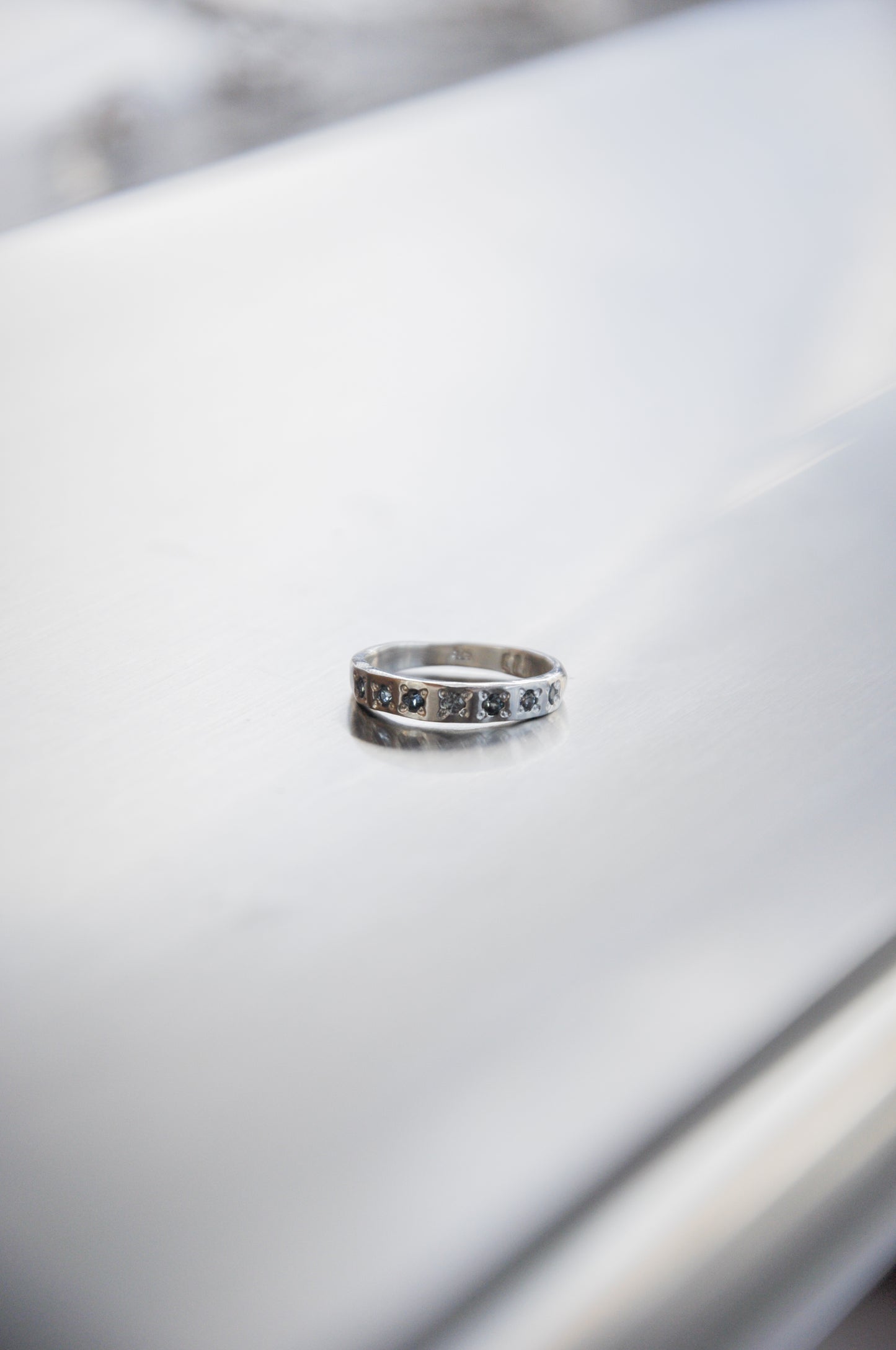 Sapphire Band in Silver