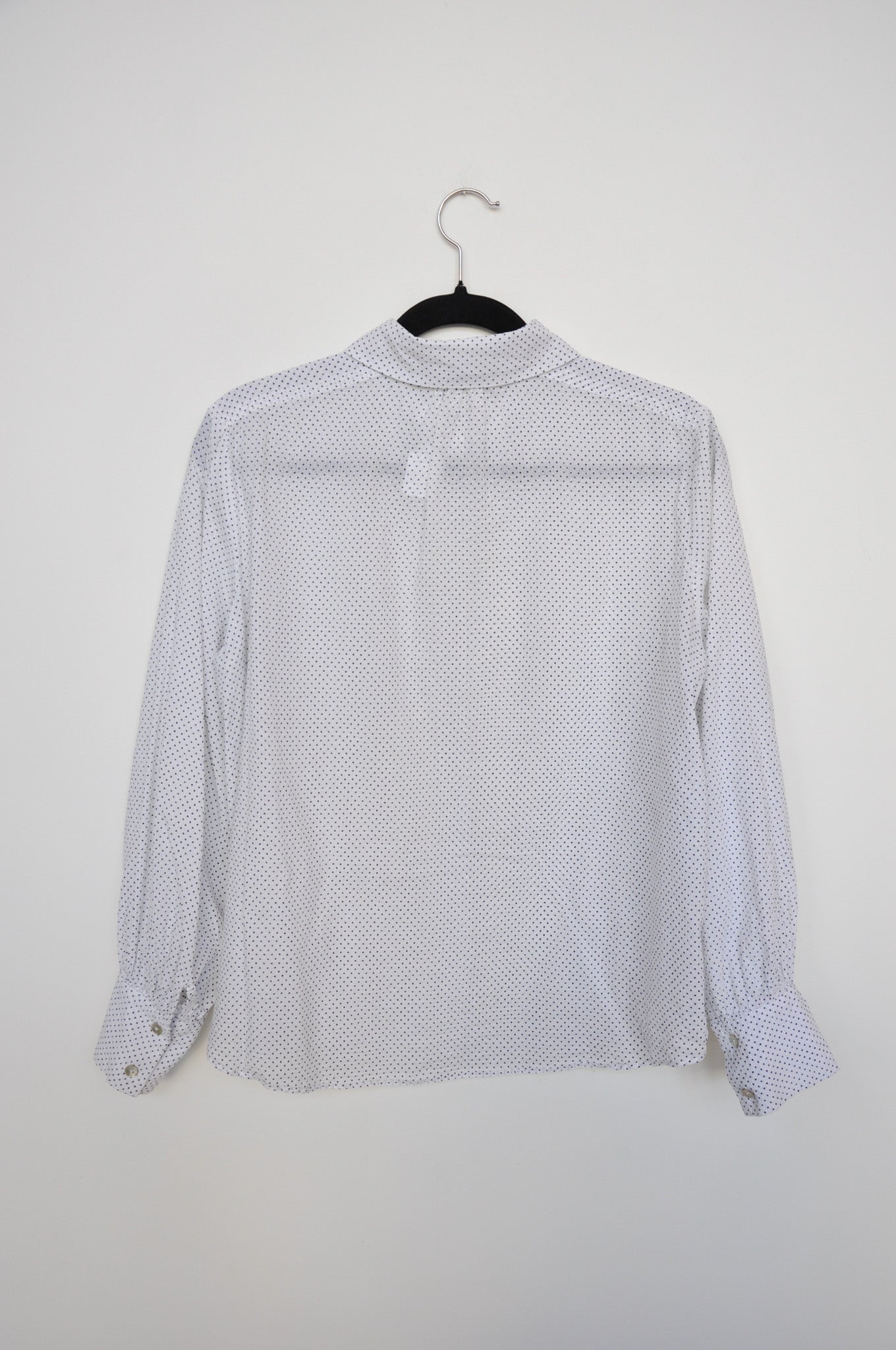 Twenty-Seven Names Peter Pan Shirt - Black/White Polka Dot