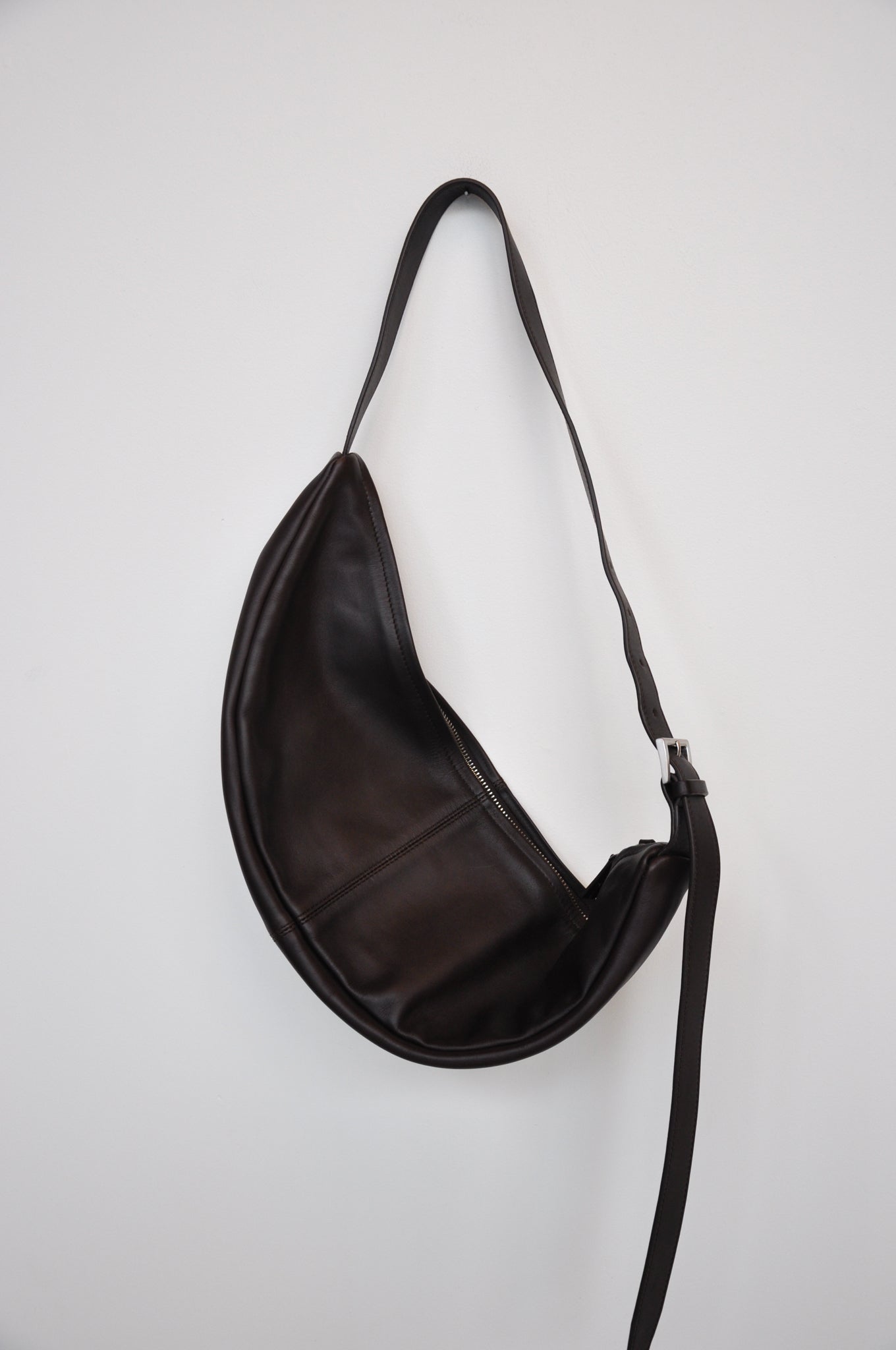 St. Agni Slim Crescent Bag - Coffee