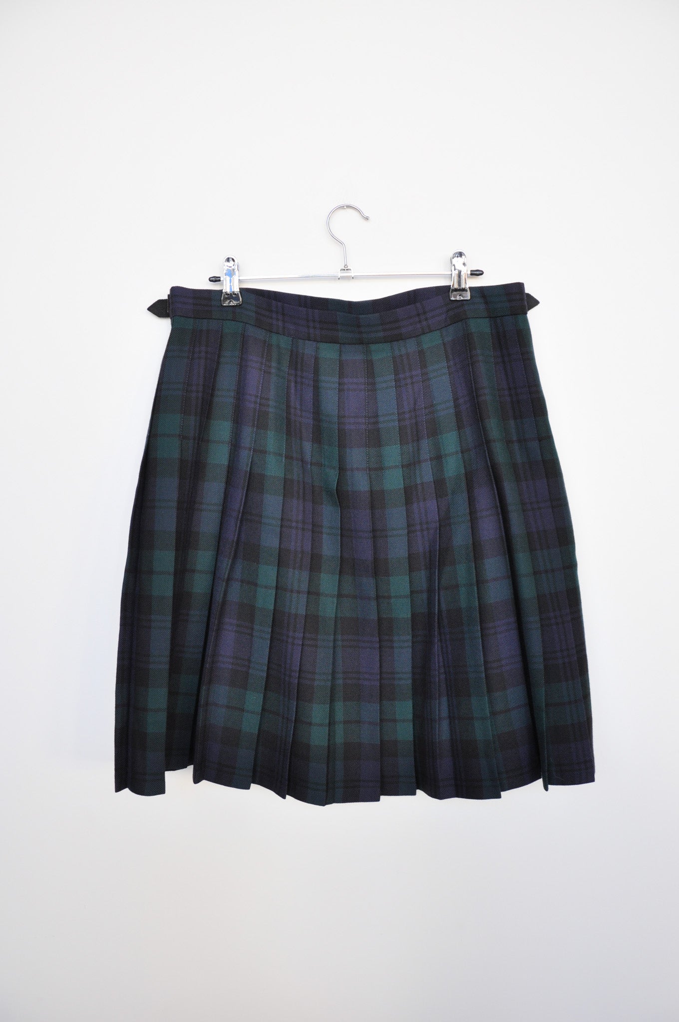 Eliz Scott Kilt - Navy/Green Tartan
