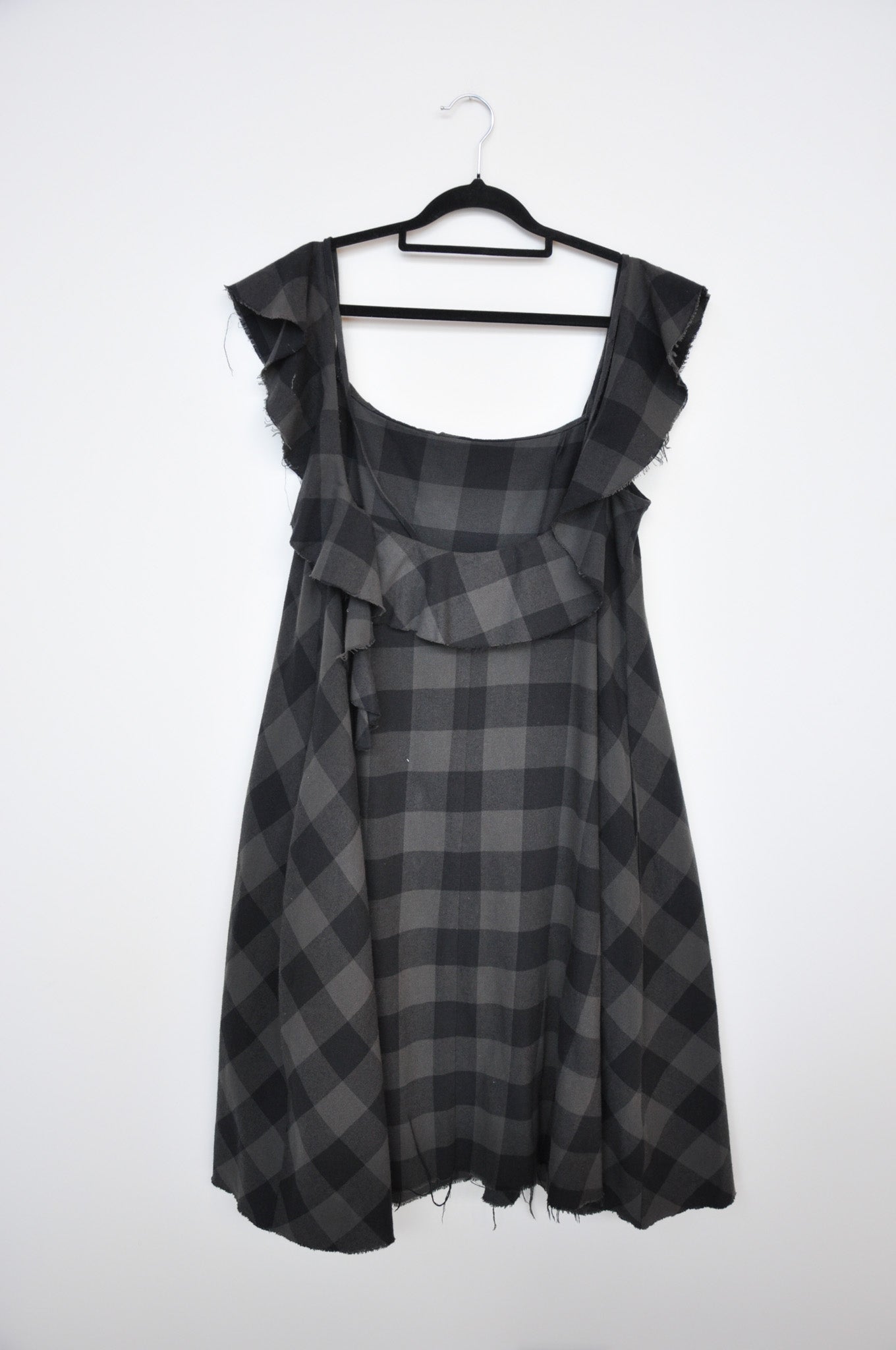 Zambesi Cold Shoulder Dress - Green/Black Check