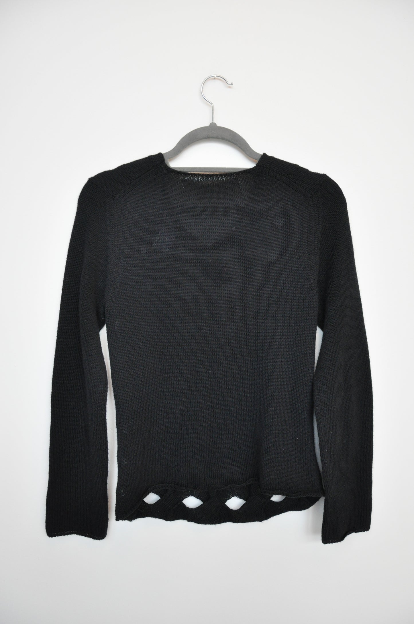 Comme Des Garçons Woven Jumper - black