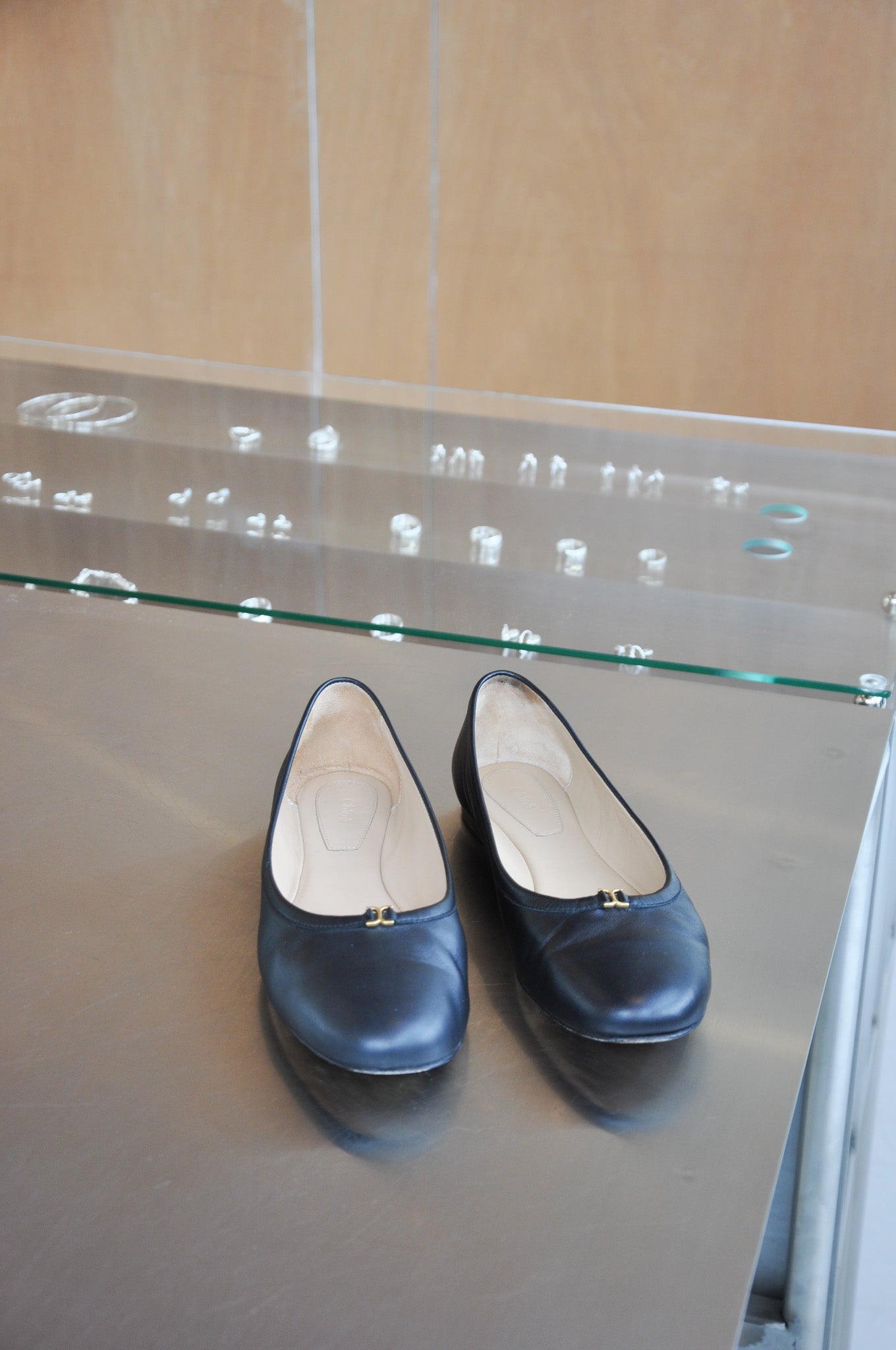 Chloe Marcie Ballerina Flats - Black