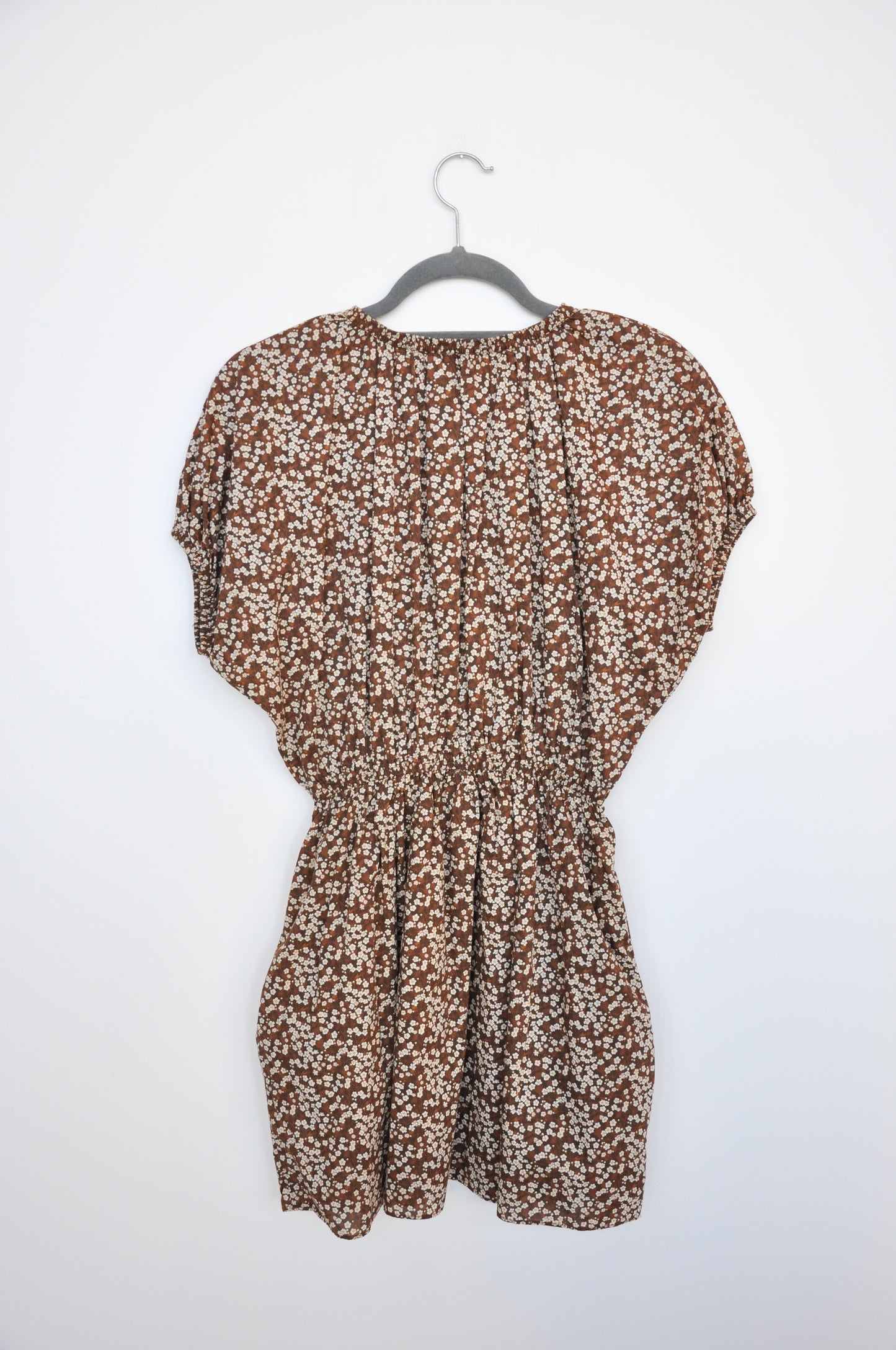 Matteau floral Dress - brown/white