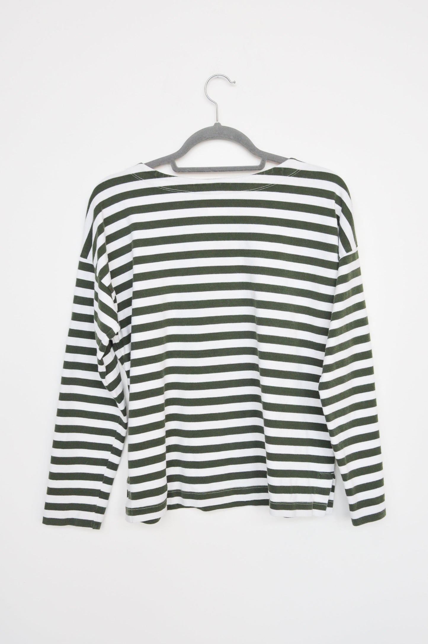 Kowtow Stripe Long Sleeve - green/white